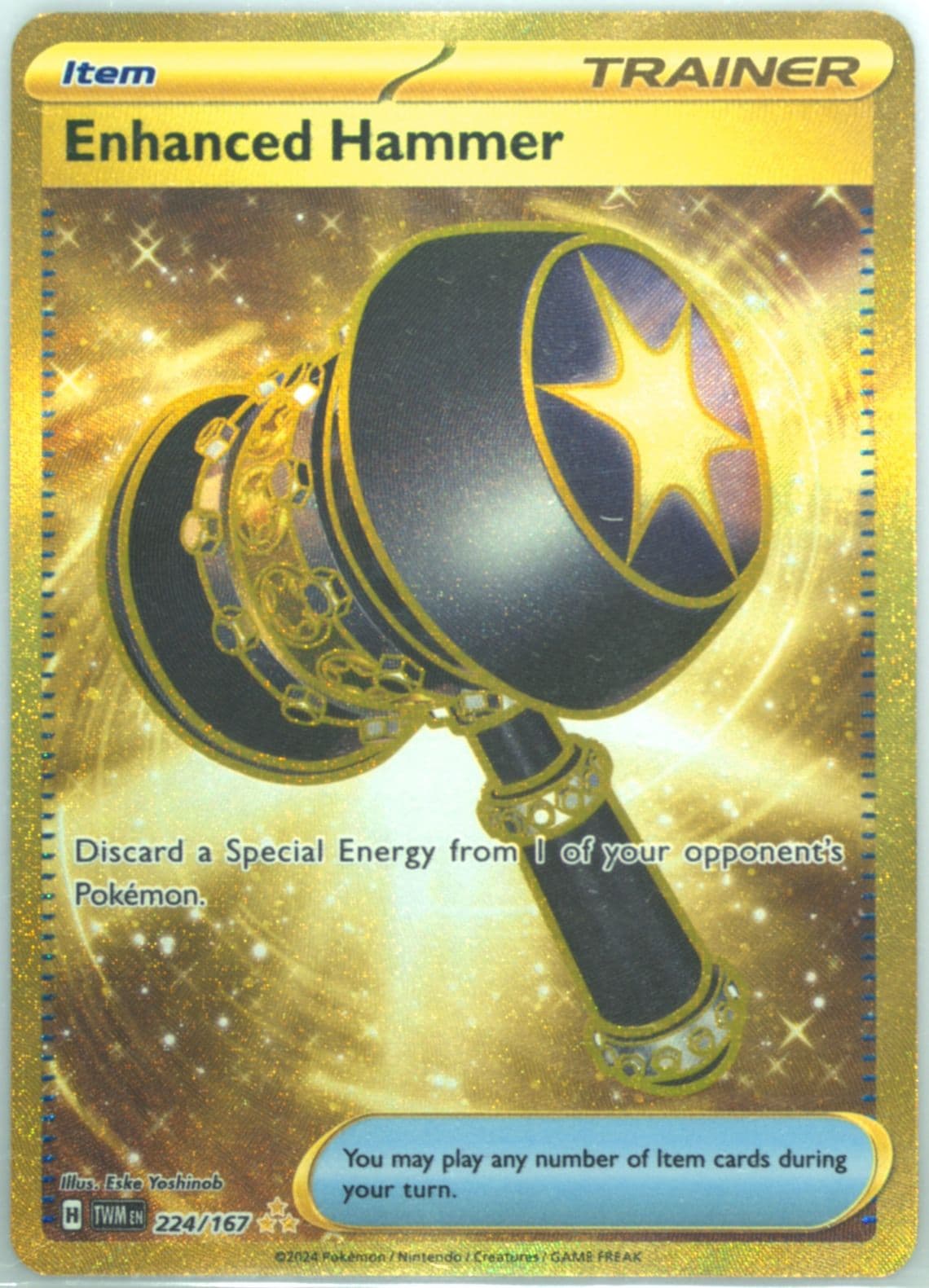 Enhanced Hammer Hyper Rare (224) 2024 Pokemon Twm EN-Twilight Masquerade