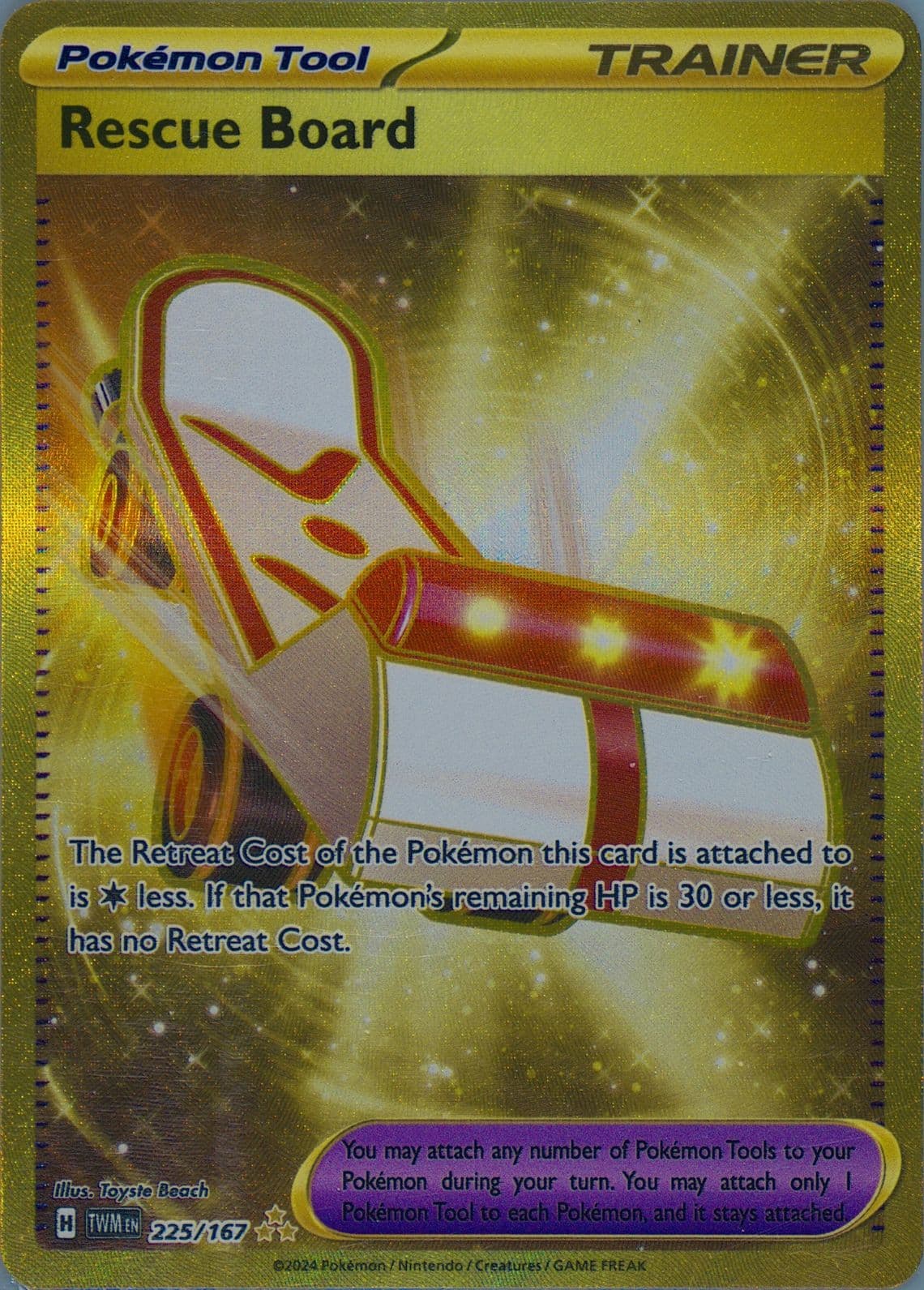 Rescue Board Hyper Rare (225) 2024 Pokemon Twm EN-Twilight Masquerade
