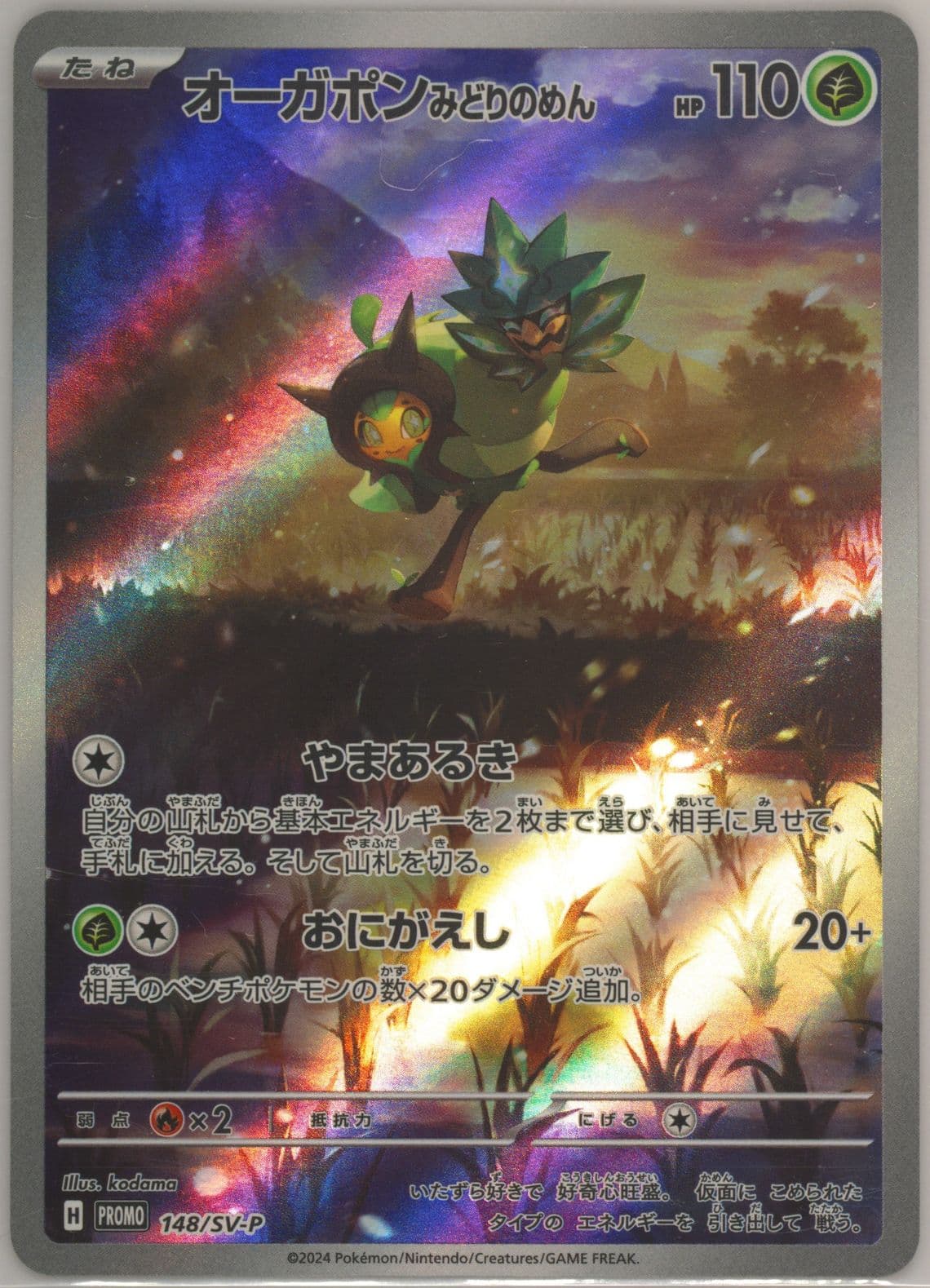 Teal Mask Ogerpon Special Jumbo Card Set Ogerpon (148) 2024 Pokemon Japanese SV-P Promo