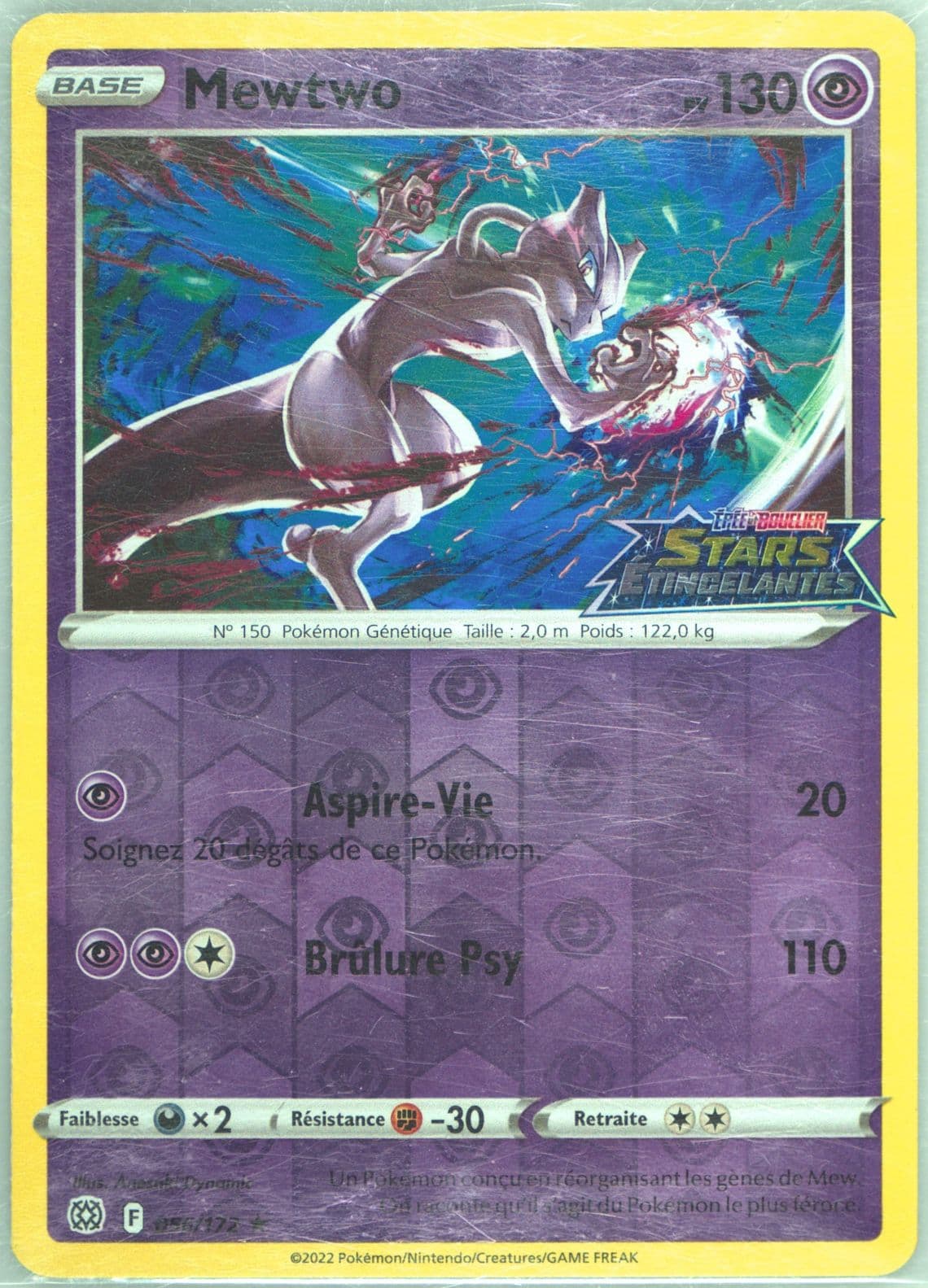 Mewtwo-Reverse Foil Stamp Gift-French (056) 2022 Pokemon Sword & Shield Brilliant Stars