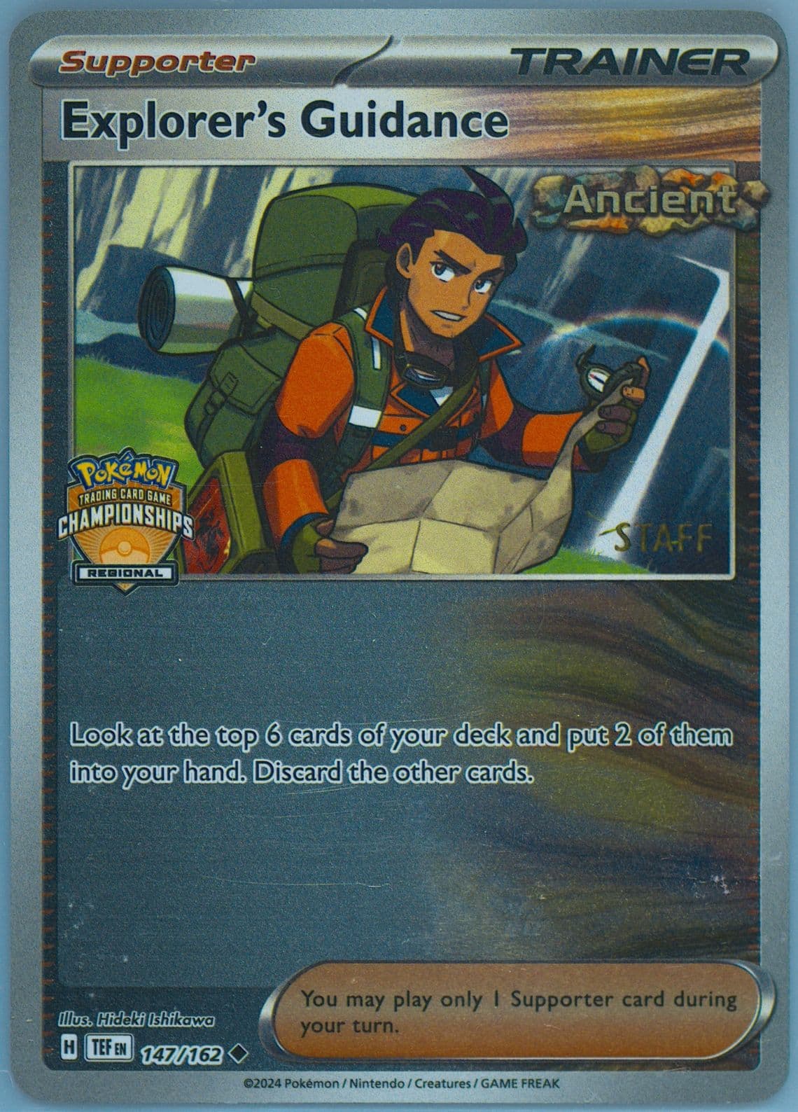 Explorer's Guidance Regional Championships-Staff (147) 2024 Pokemon Tef EN-Temporal Forces