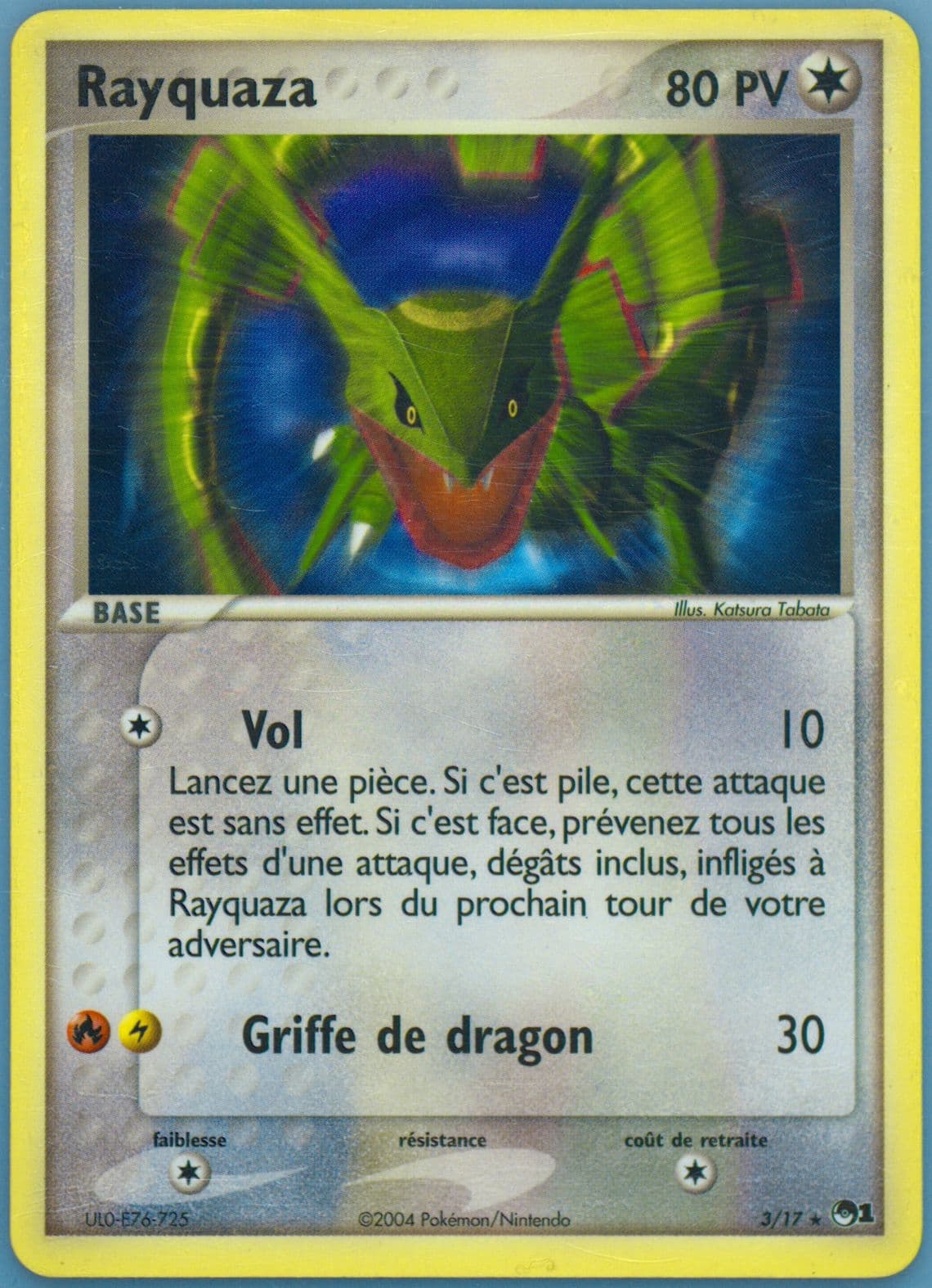 Rayquaza French (3) 2004 Pokemon Pop Series 1
