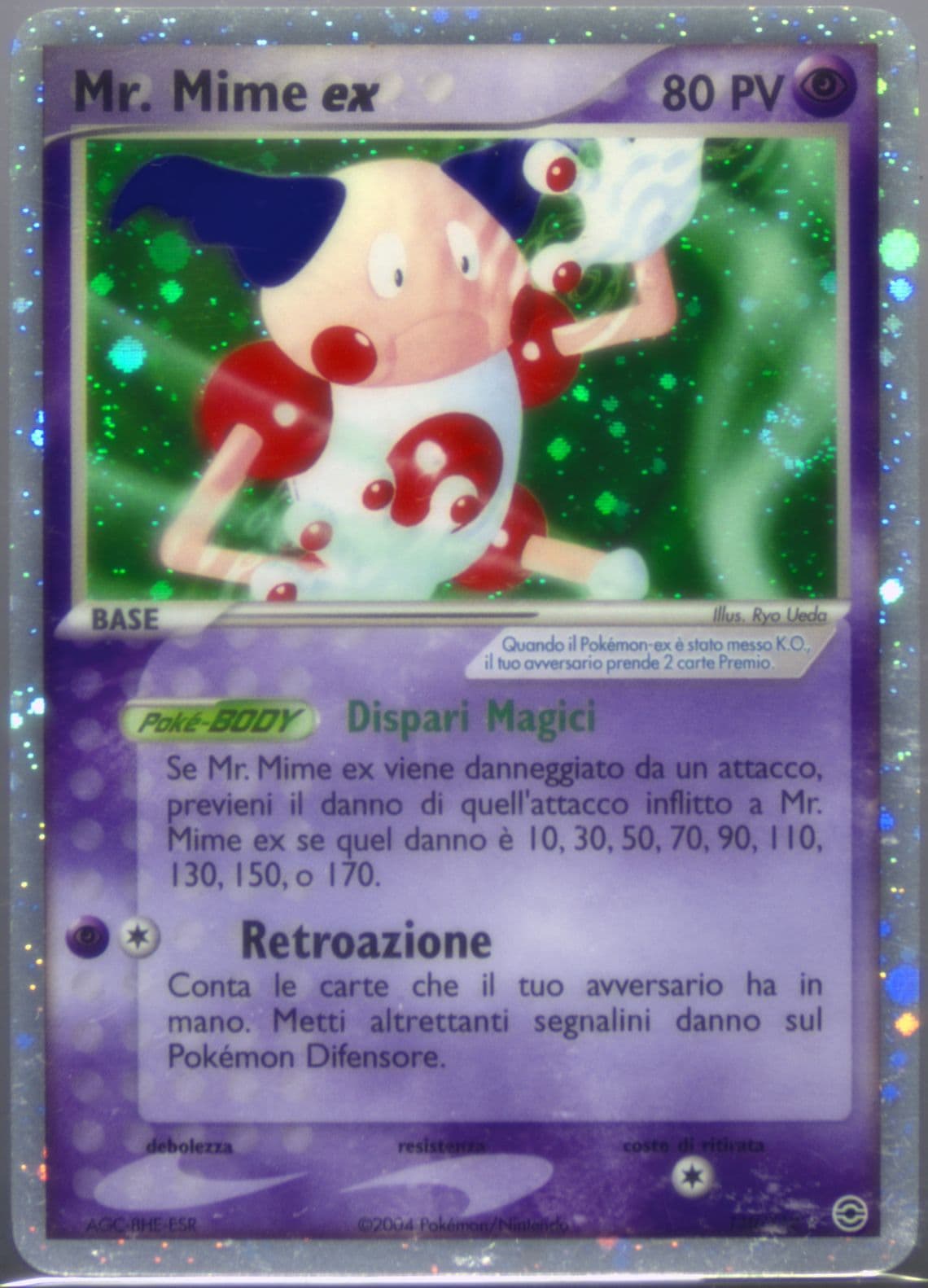 Mr. Mime EX-Holo Italian (110) 2004 Pokemon EX Fire Red & Leaf Green