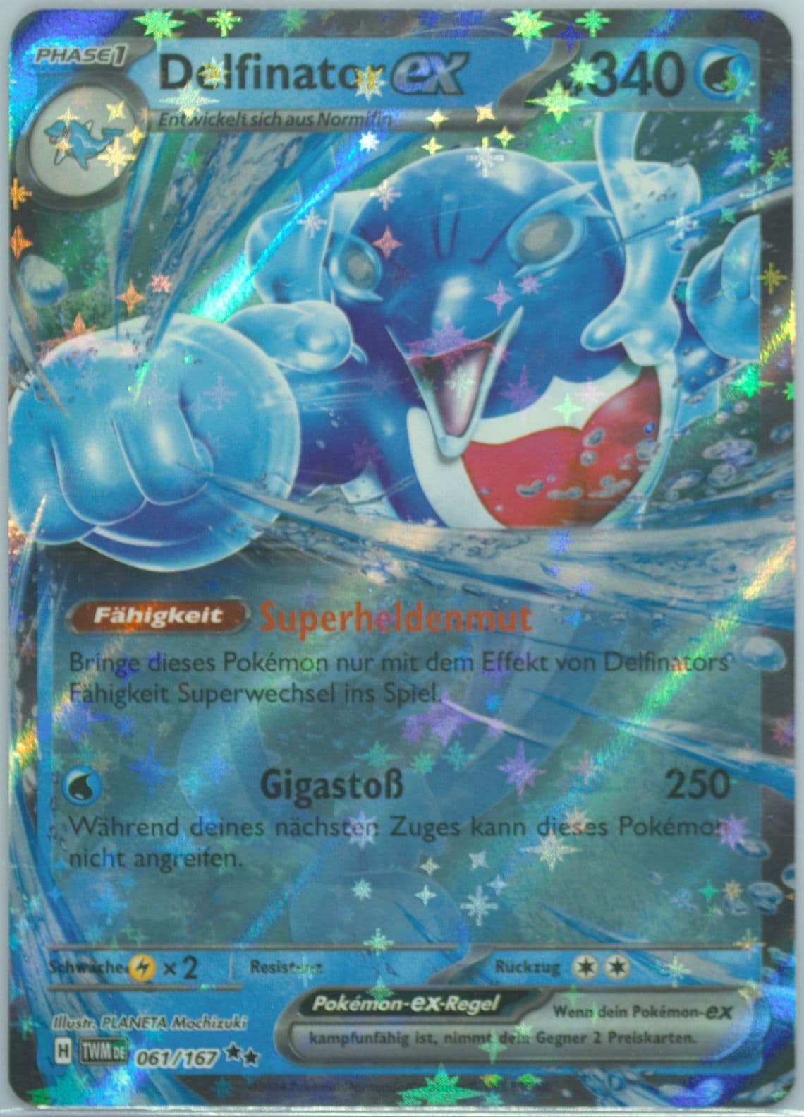 Palafin EX (061) 2024 Pokemon German Twm de-Twilight Masquerade