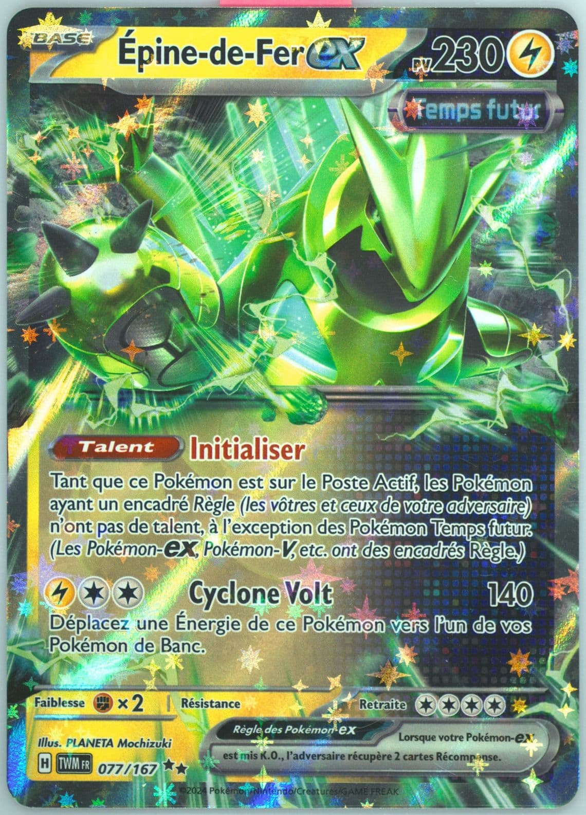 Iron Thorns EX (077) 2024 Pokemon French Twm FR-Twilight Masquerade