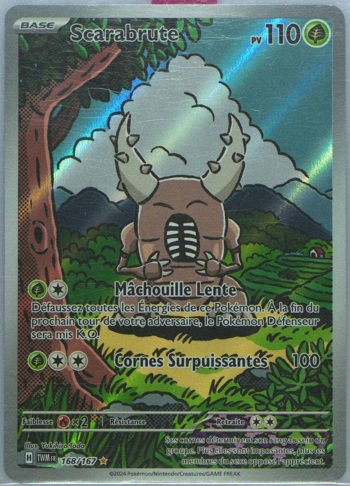 Pinsir Illustration Rare (168) 2024 Pokemon French Twm FR-Twilight Masquerade