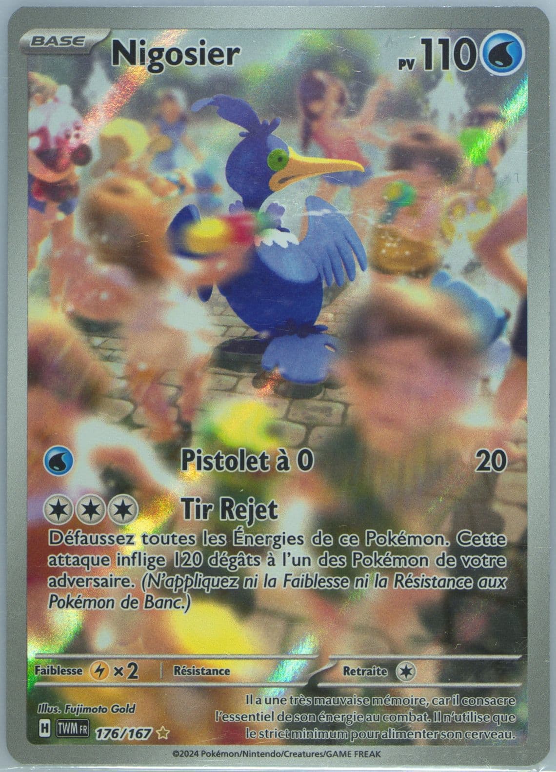 Cramorant Illustration Rare (176) 2024 Pokemon French Twm FR-Twilight Masquerade