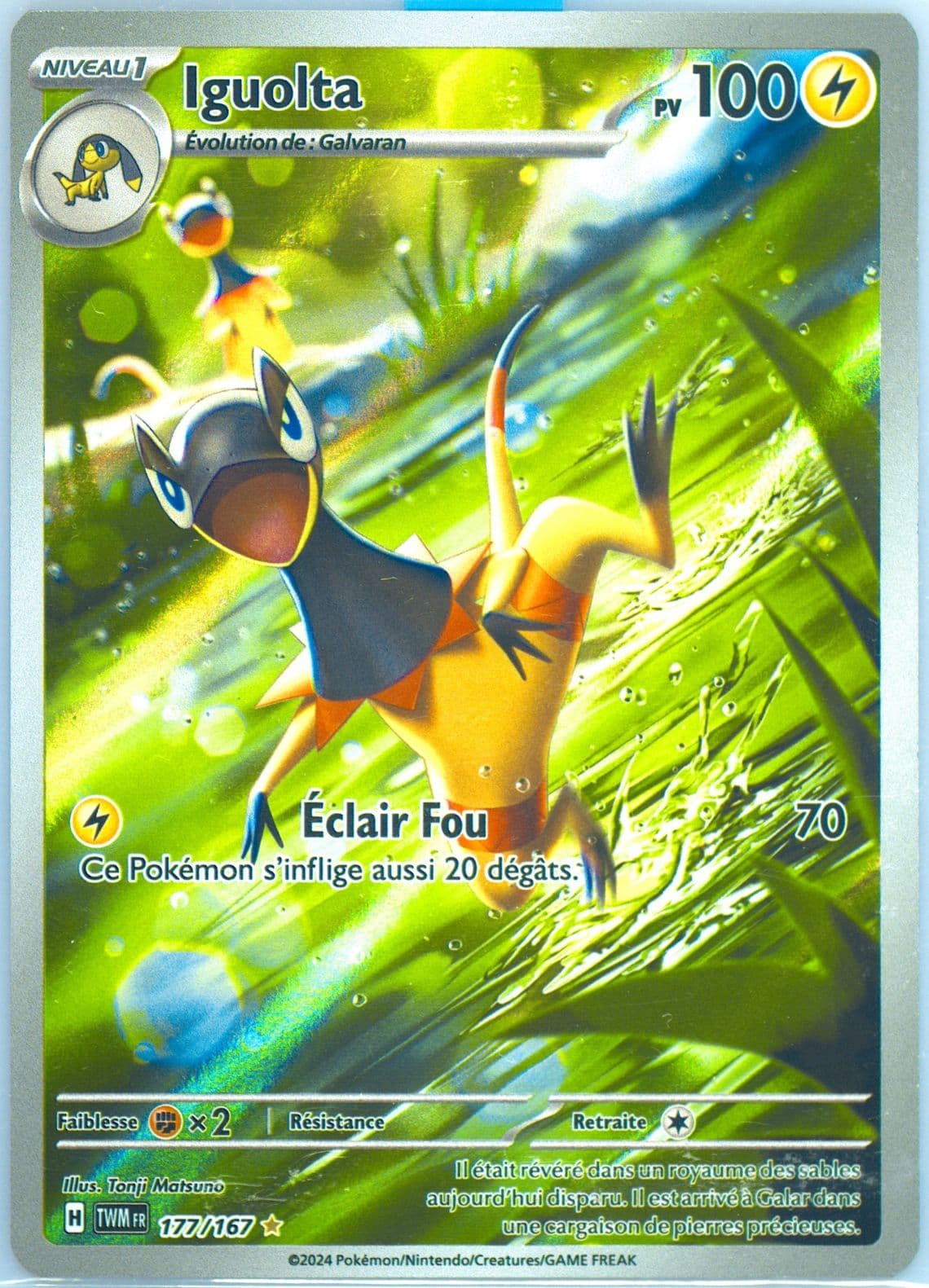 Heliolisk Illustration Rare (177) 2024 Pokemon French Twm FR-Twilight Masquerade