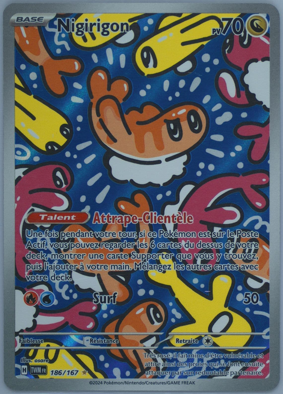 Tatsugiri Illustration Rare (186) 2024 Pokemon French Twm FR-Twilight Masquerade
