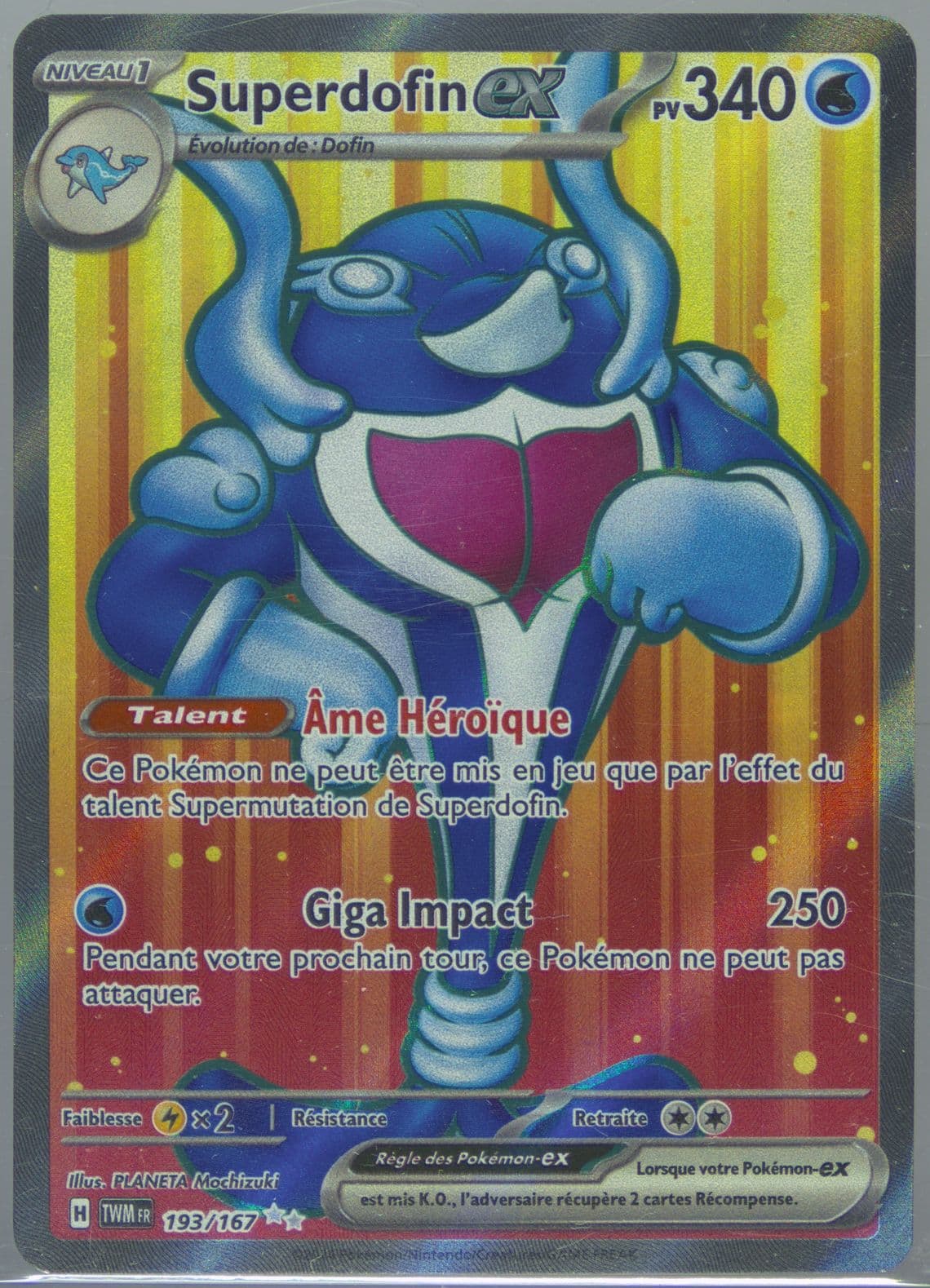 Palafin EX Ultra Rare (193) 2024 Pokemon French Twm FR-Twilight Masquerade