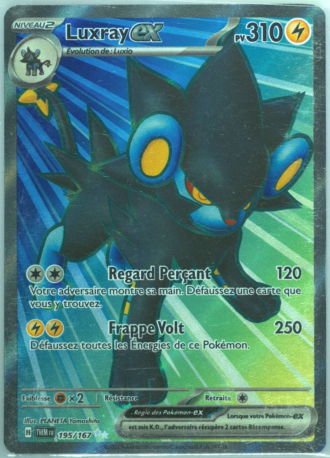 Luxray EX Ultra Rare (195) 2024 Pokemon French Twm FR-Twilight Masquerade