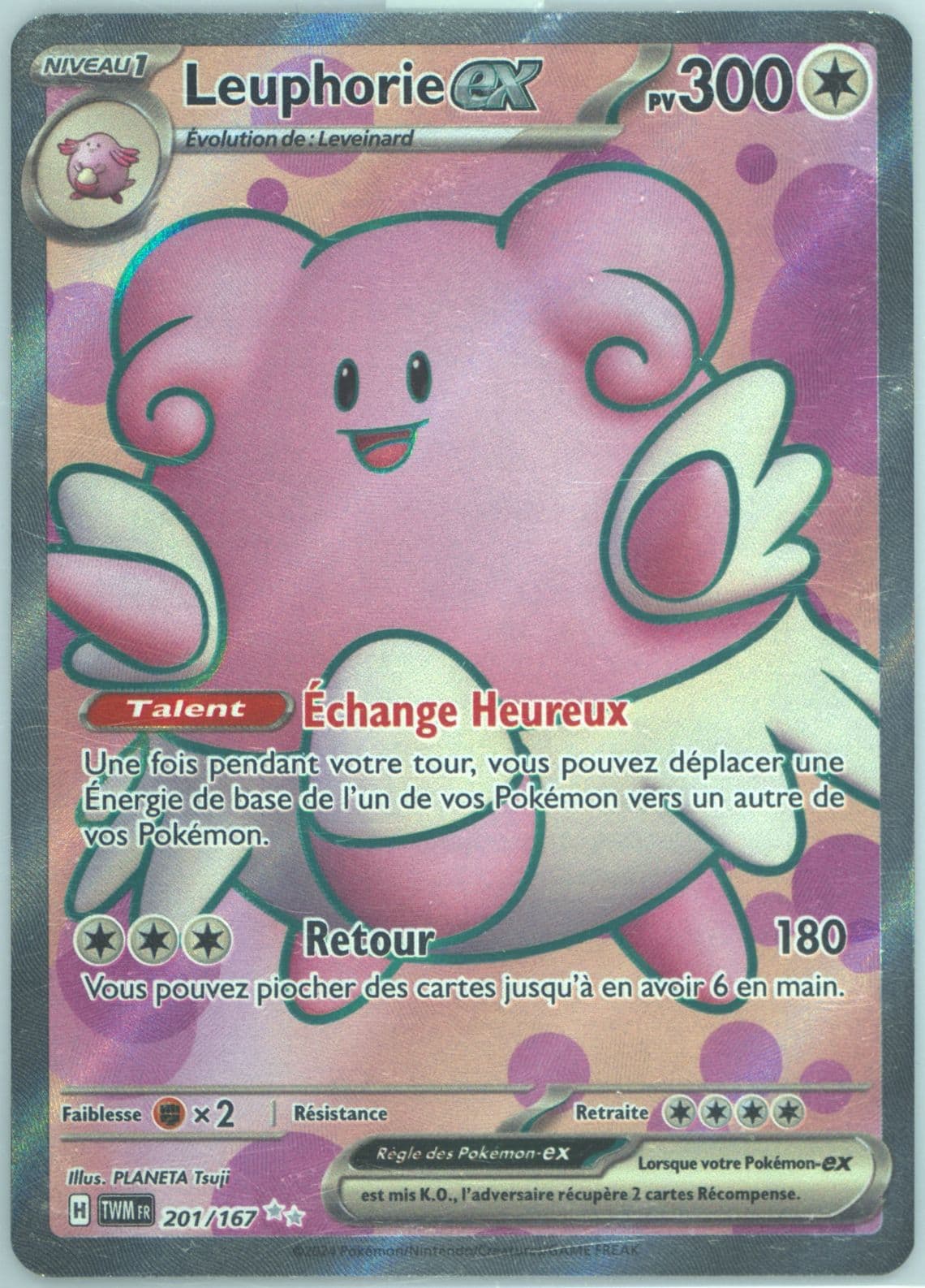 Blissey EX Ultra Rare (201) 2024 Pokemon French Twm FR-Twilight Masquerade