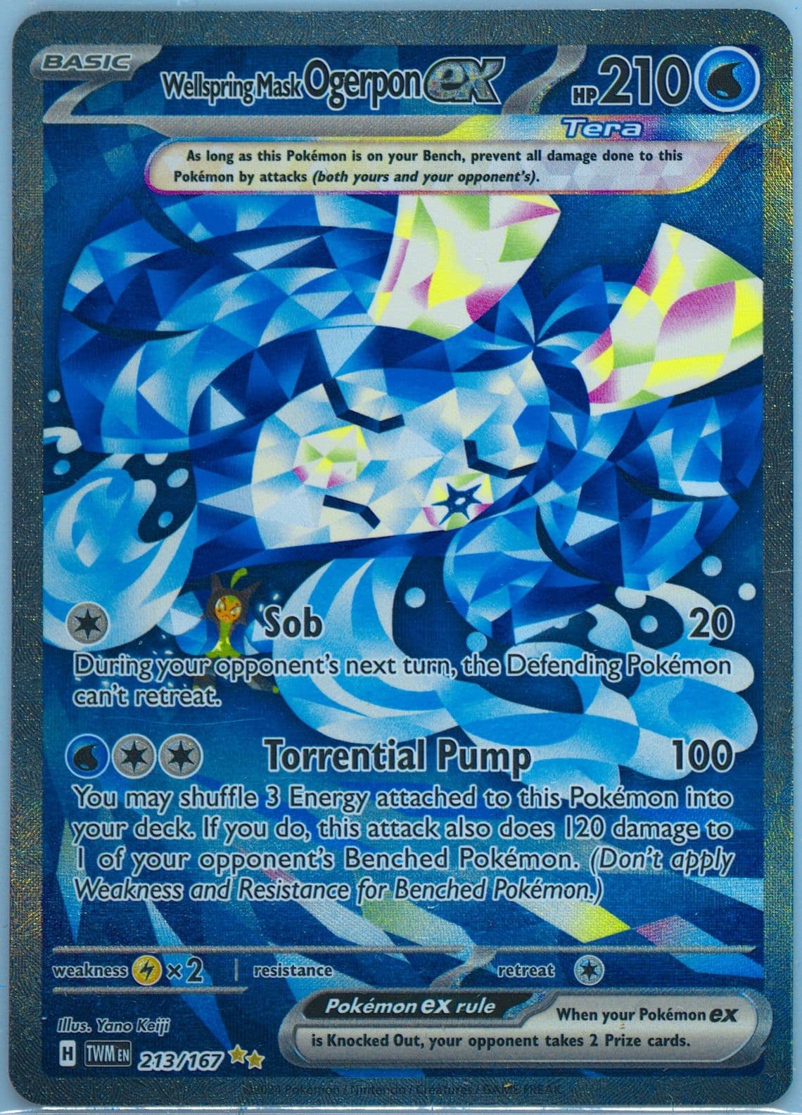 Wellspring Mask Ogerpon EX Special Illustration Rare (213) 2024 Pokemon French Twm FR-Twilight Masquerade