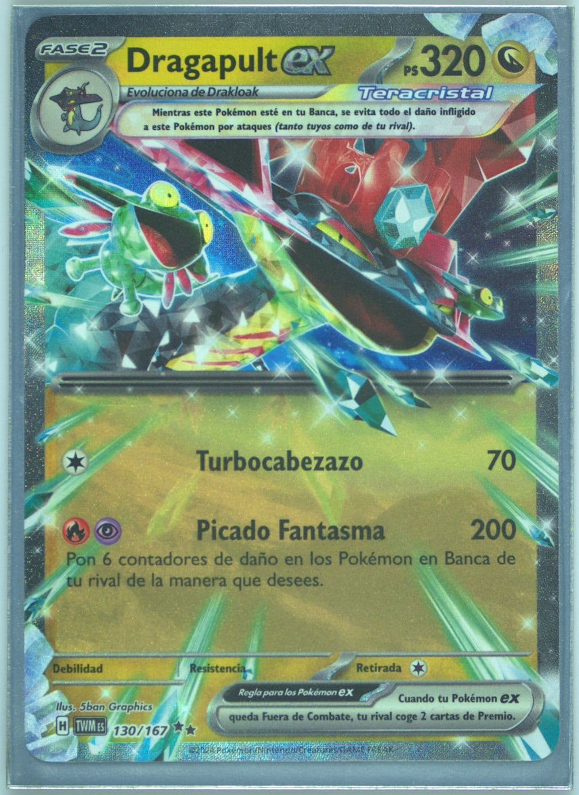 Dragapult EX (130) 2024 Pokemon Spanish Twm ES-Twilight Masquerade