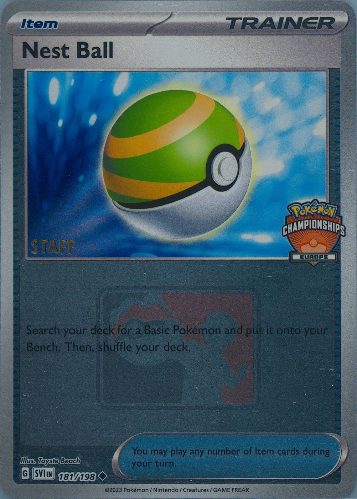 Nest Ball Staff (181) 2024 Pokemon 2024 Europe International Championships