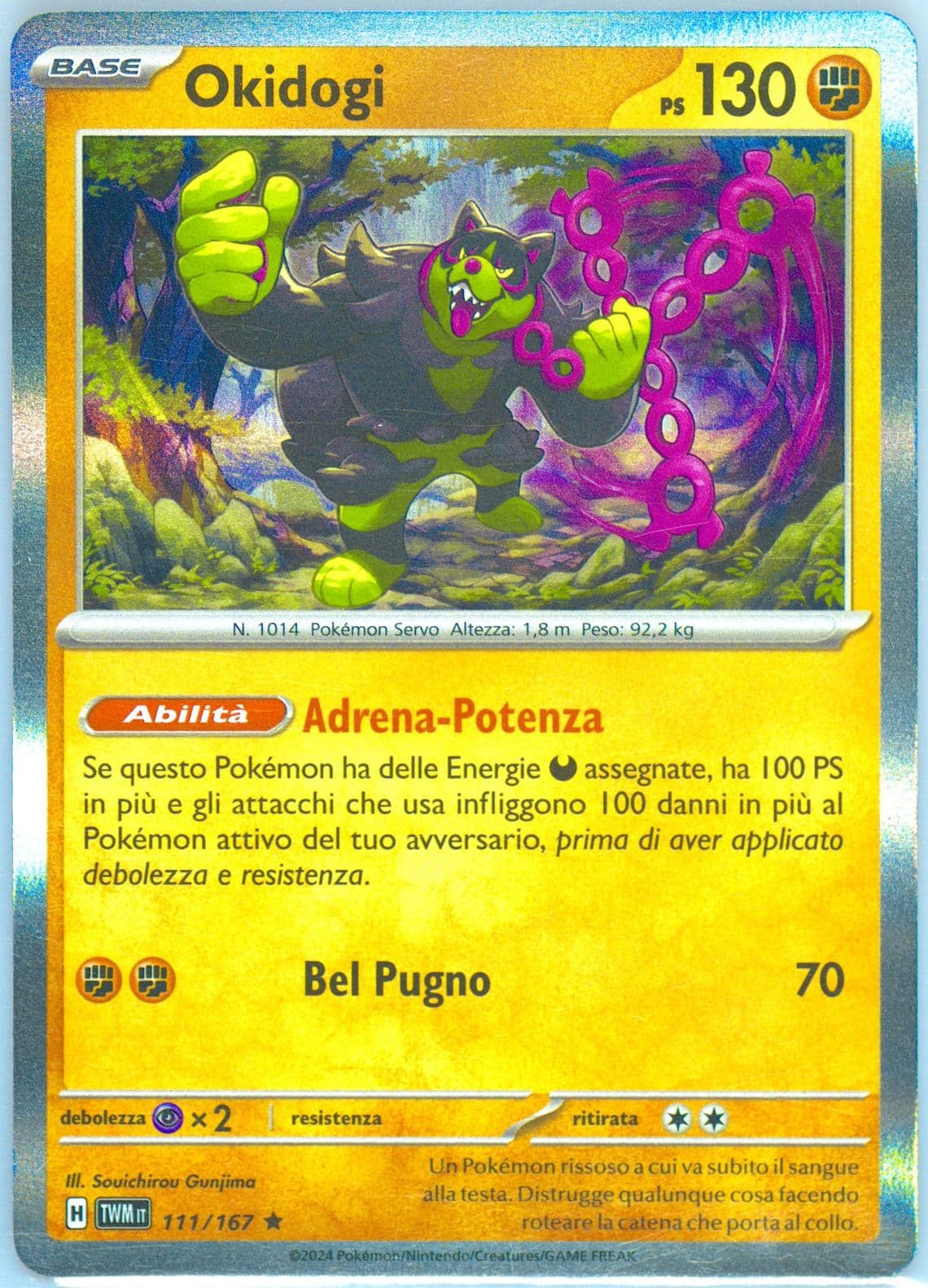 Okidogi (111) 2024 Pokemon Italian Twm It-Twilight Masquerade