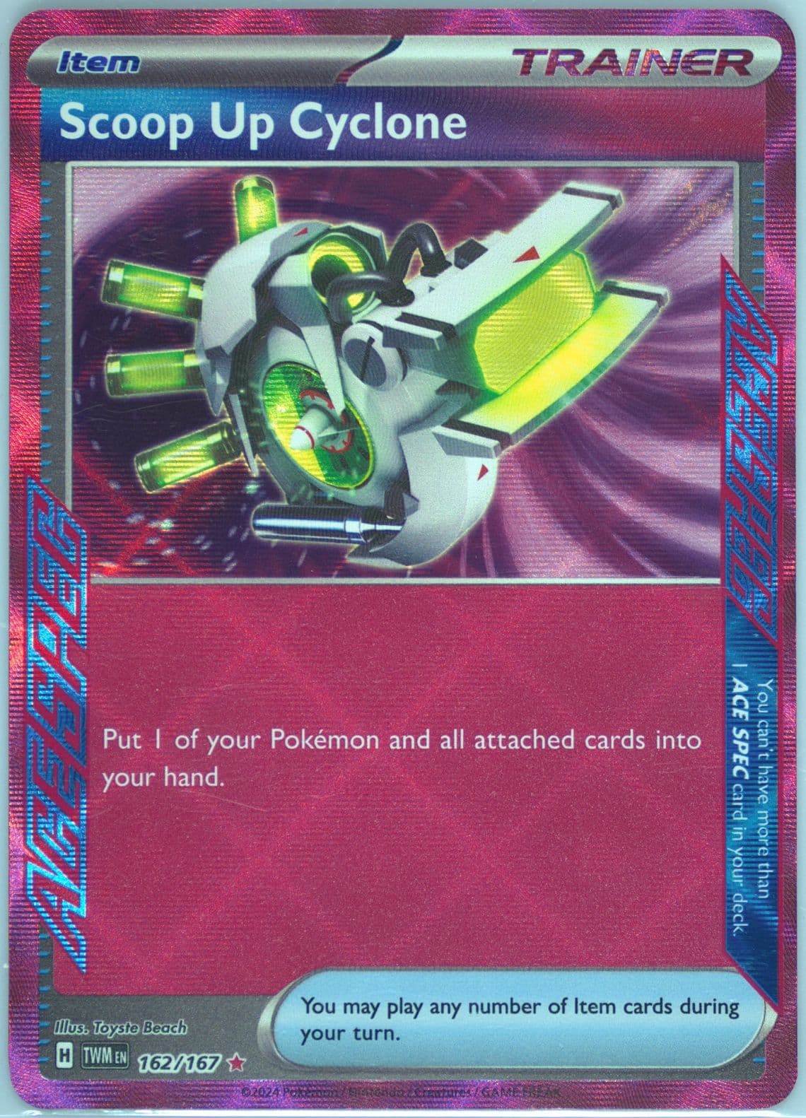 Scoop Up Cyclone (162) 2024 Pokemon Italian Twm It-Twilight Masquerade