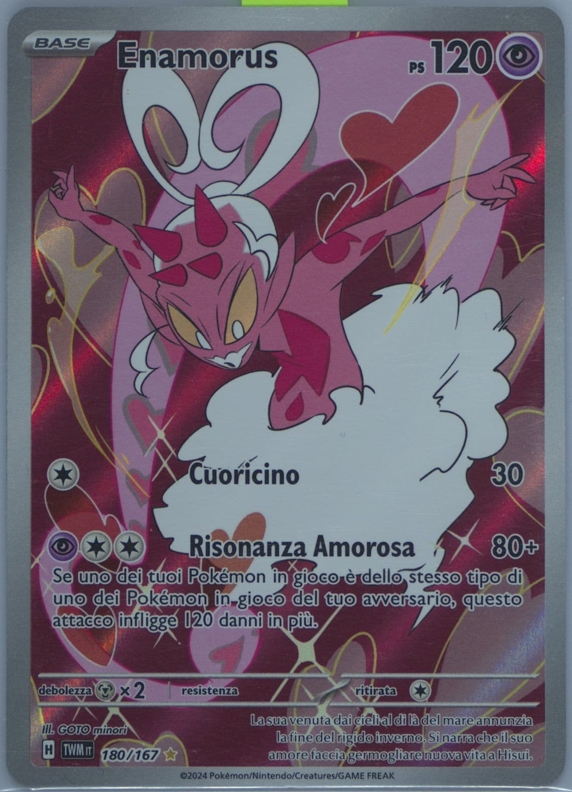 Enamorus Illustration Rare (180) 2024 Pokemon Italian Twm It-Twilight Masquerade