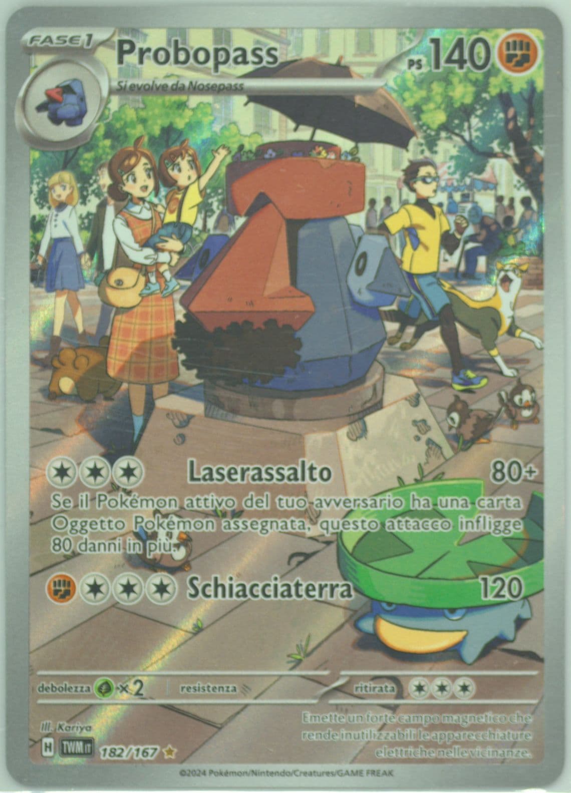 Probopass Illustration Rare (182) 2024 Pokemon Italian Twm It-Twilight Masquerade
