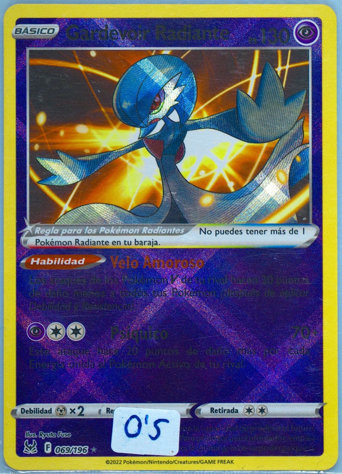 Gardevoir Radiante Spanish (069) 2022 Pokemon Sword & Shield Lost Origin