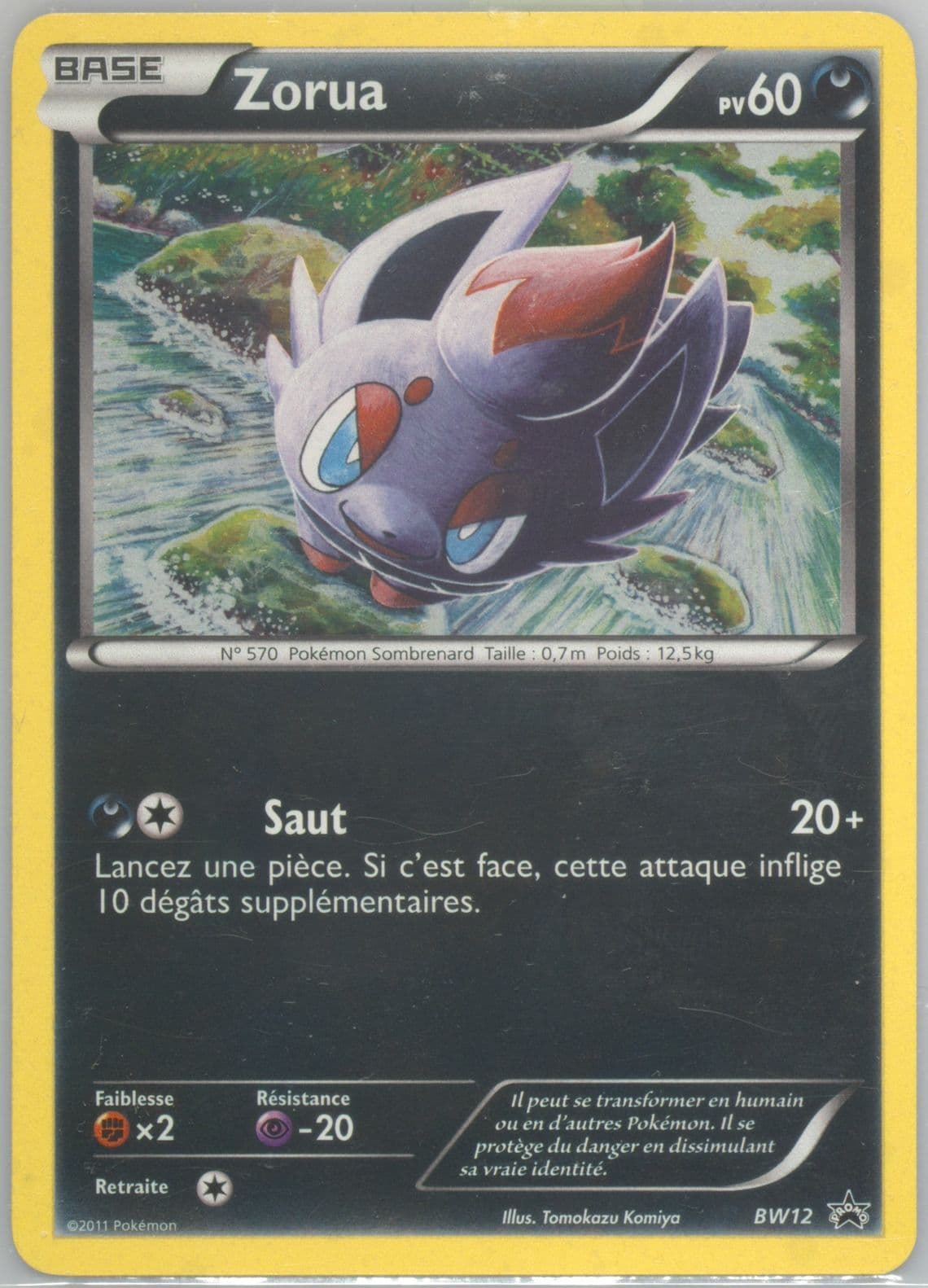 Zorua-Holo French (BW12) 2011 Pokemon Black & White Promo