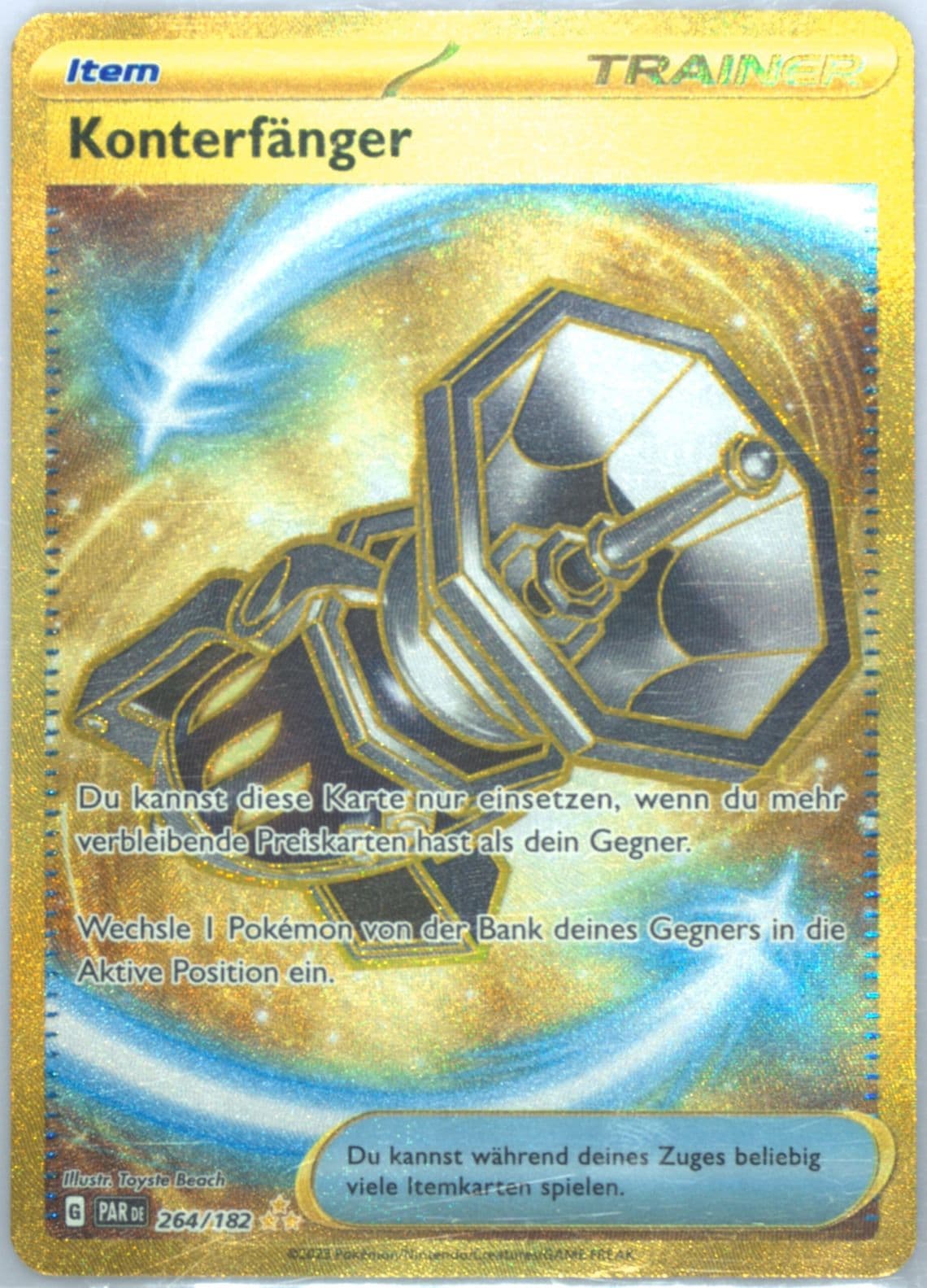 Counter Catcher Hyper Rare (264) 2023 Pokemon German Par de-Paradox Rift