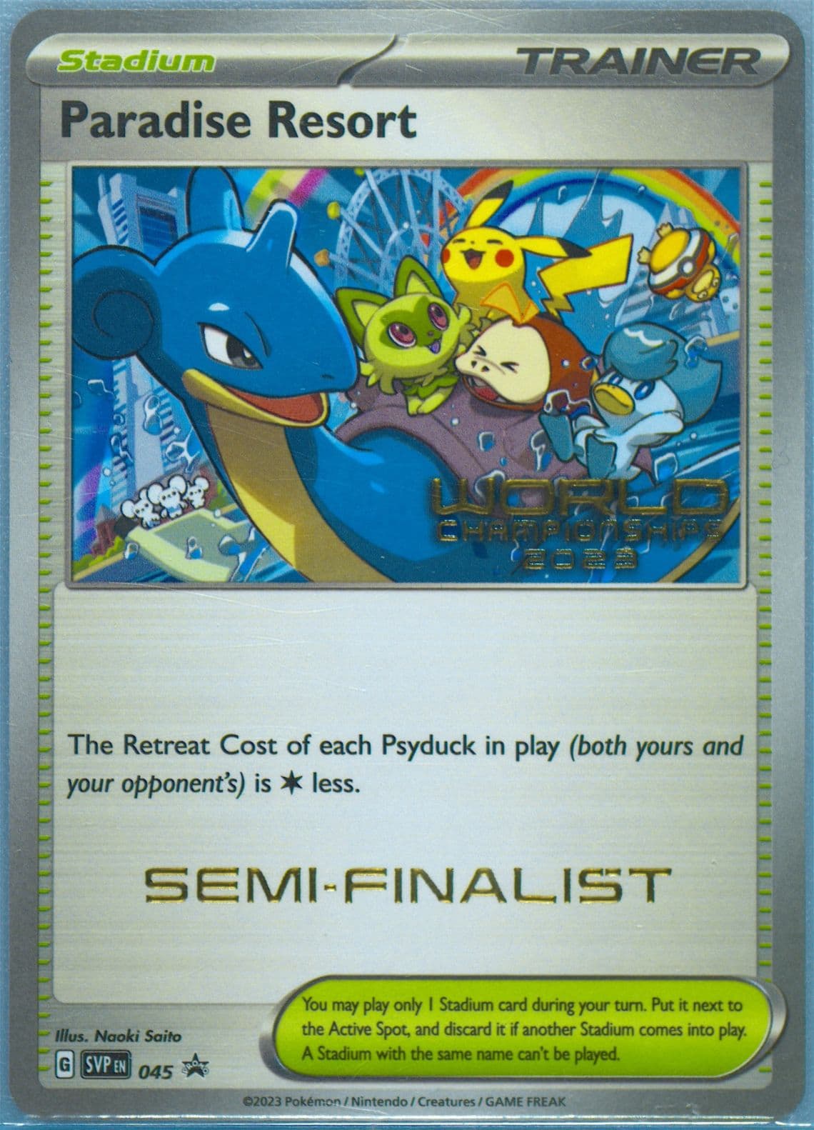 Paradise Resort World Championships 2023-Semi-Finalist (045) 2023 Pokemon Svp EN-SV Black Star Promo
