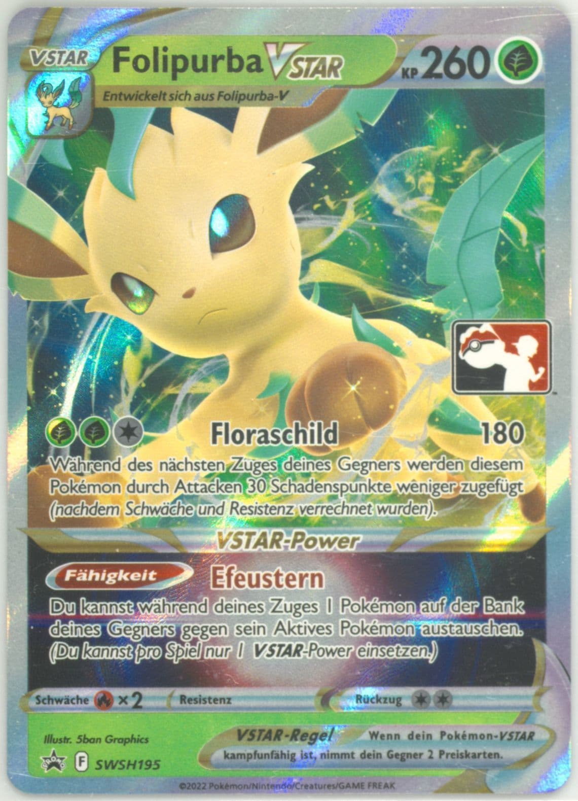 Folipurba Vstar German (195) 2023 Pokemon Play! Pokemon Prize Pack: Series 2