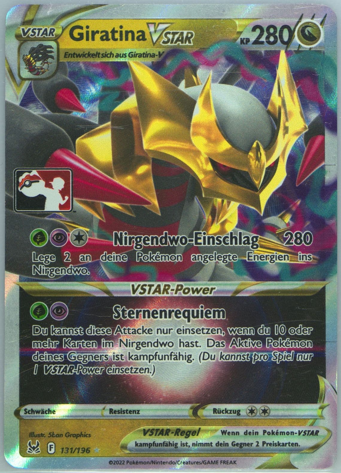 Giratina Vstar German (131) 2023-2024 Pokemon Play! Pokemon Prize Pack