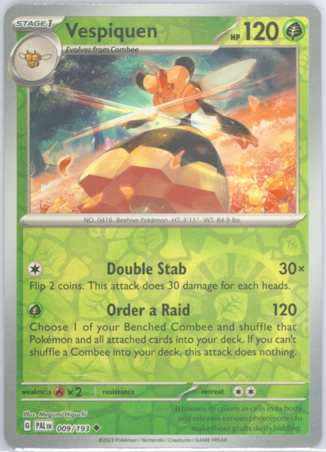 Vespiquen Reverse Holo (009) 2023 Pokemon Pal EN-Paldea Evolved