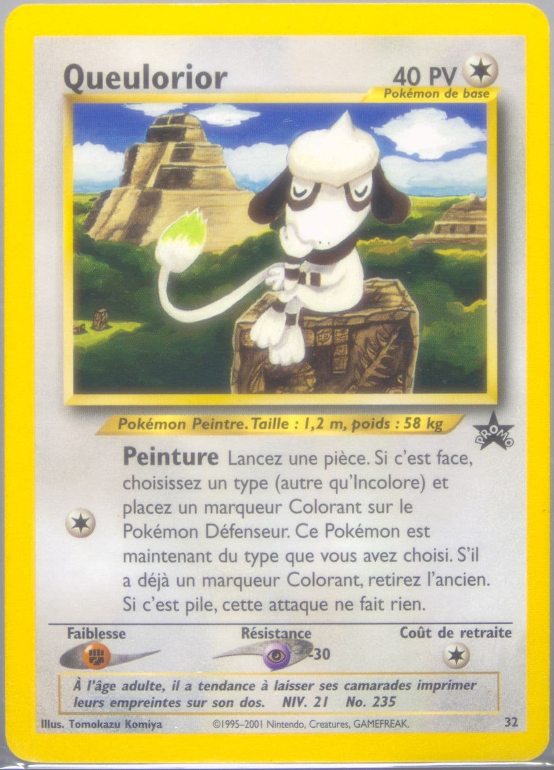Queulorior Pokemon League-French (32) 2001 Pokemon Promo Black Star