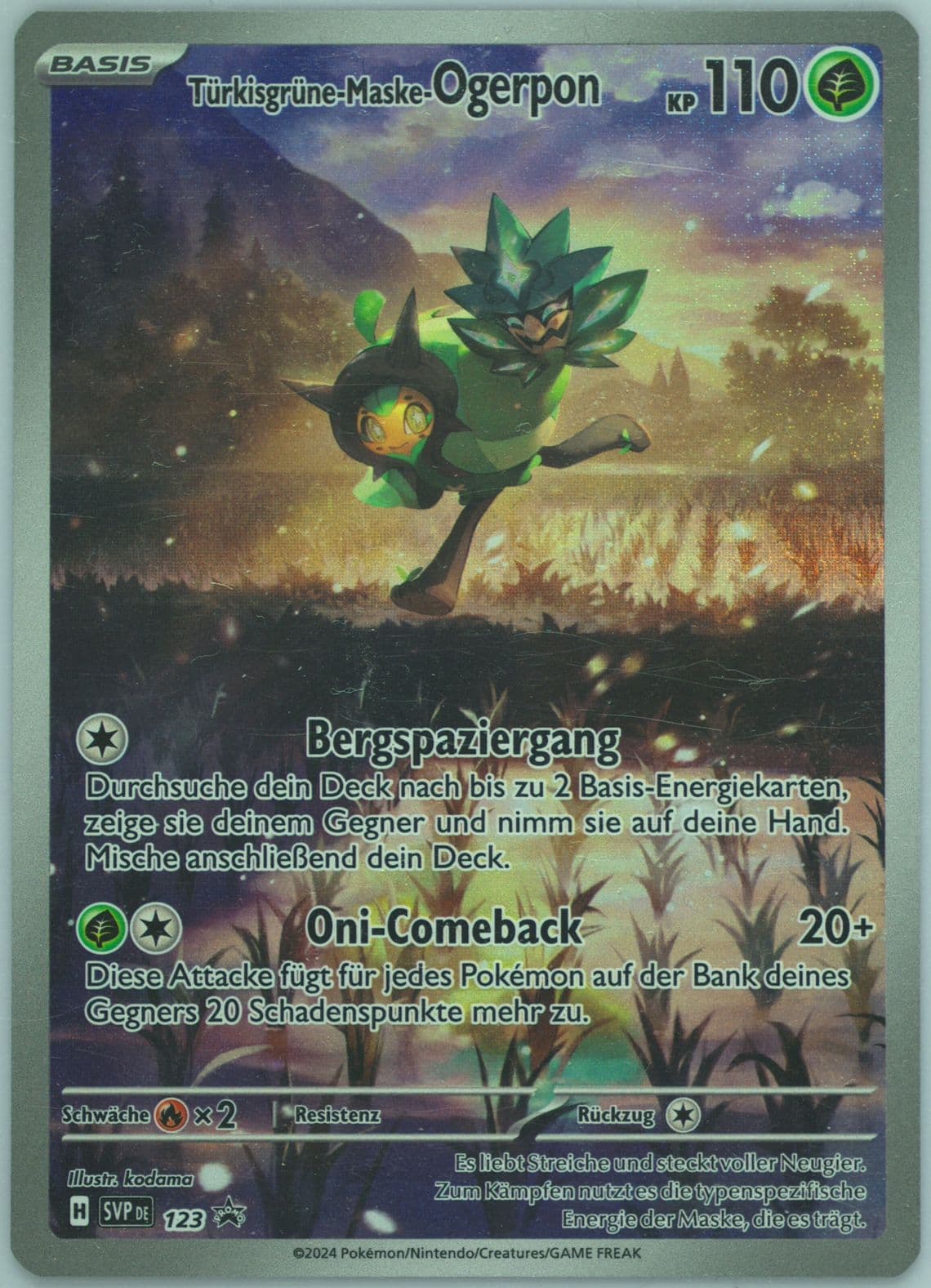 Teal Mask Ogerpon Twilight Masquerade Elite Trainer Box (123) 2024 Pokemon German Svp de-SV Black Star Promo