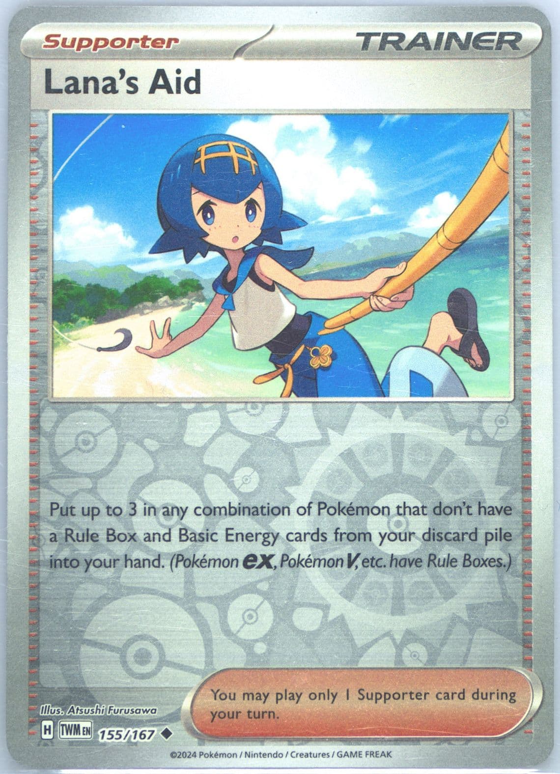 Lana's Aid Reverse Holo (155) 2024 Pokemon Twm EN-Twilight Masquerade