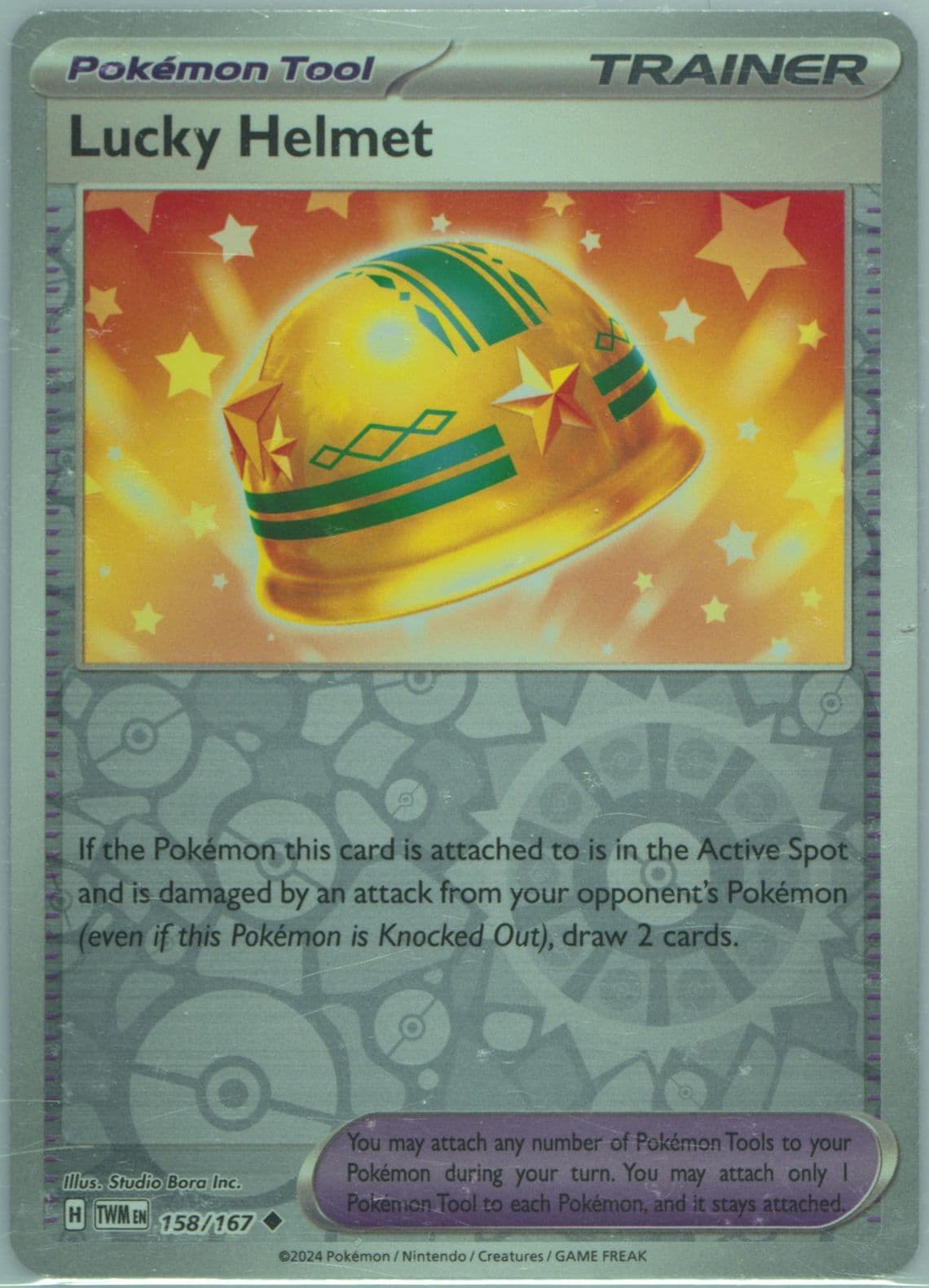 Lucky Helmet Reverse Holo (158) 2024 Pokemon Twm EN-Twilight Masquerade