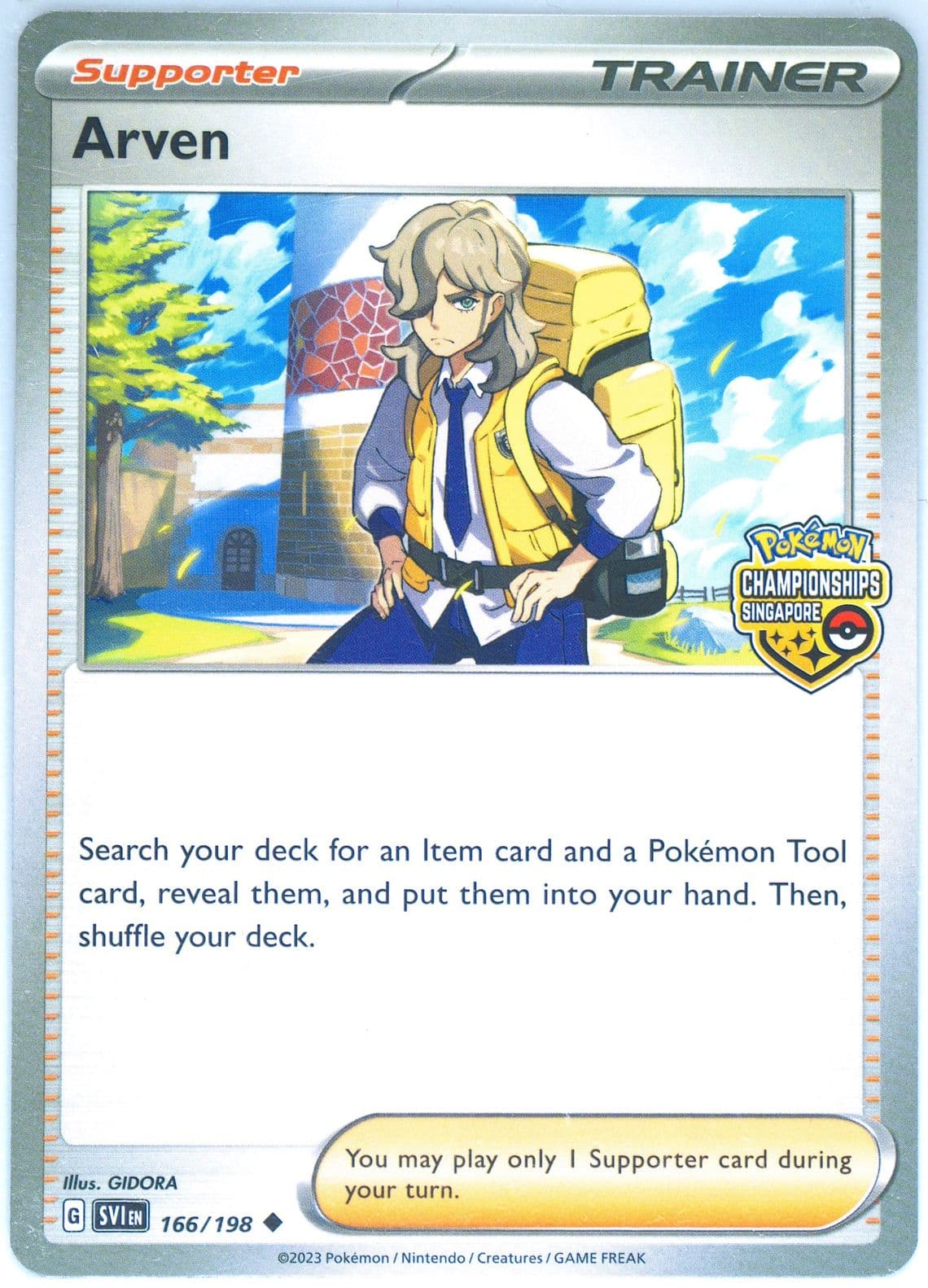 Arven World Championships Singapore-Participation (166) 2023 Pokemon Svi EN-Scarlet & Violet
