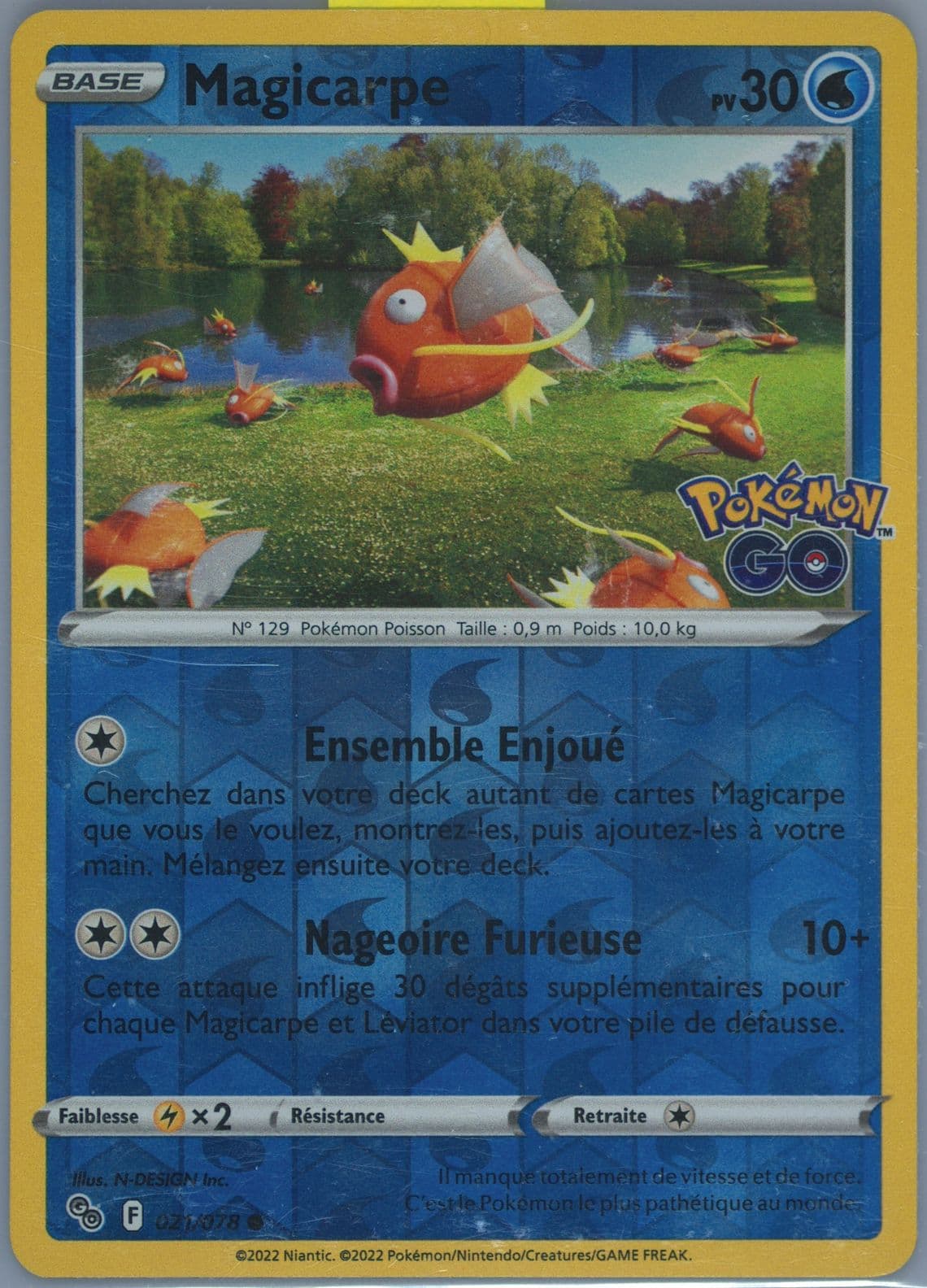 Magicarpe-Reverse Foil French (021) 2022 Pokemon Go