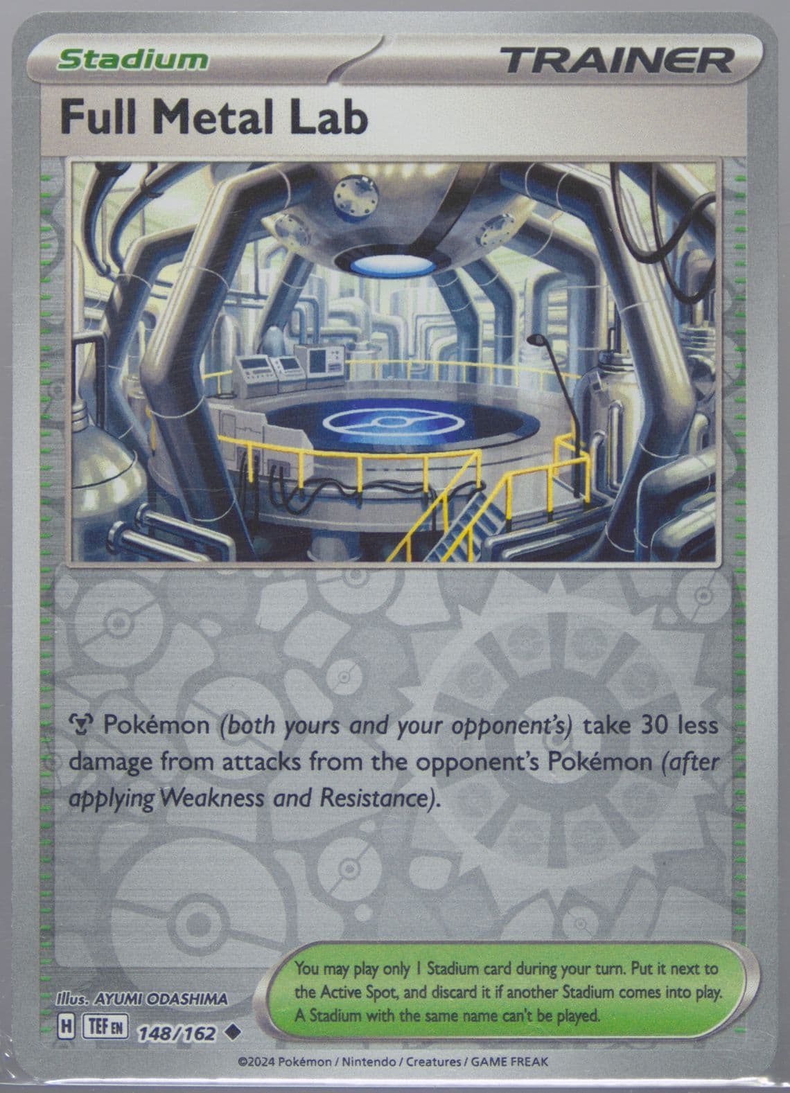 Full Metal Lab Reverse Holo (148) 2024 Pokemon Tef EN-Temporal Forces