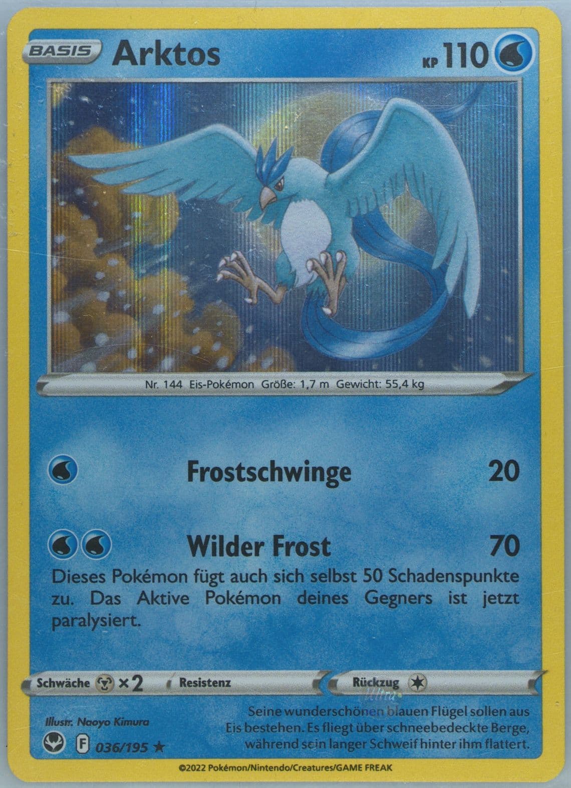 Arktos-Holo German (036) 2022 Pokemon Sword & Shield Silver Tempest