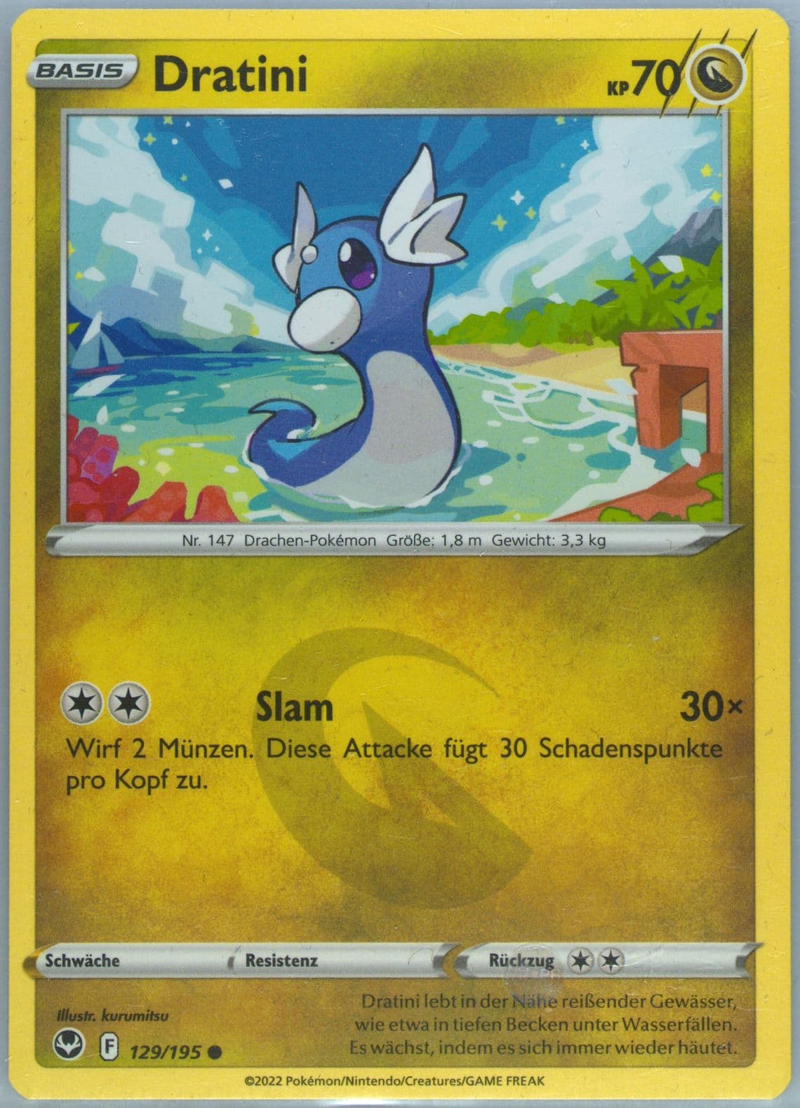 Dratini German (129) 2022 Pokemon Sword & Shield Silver Tempest