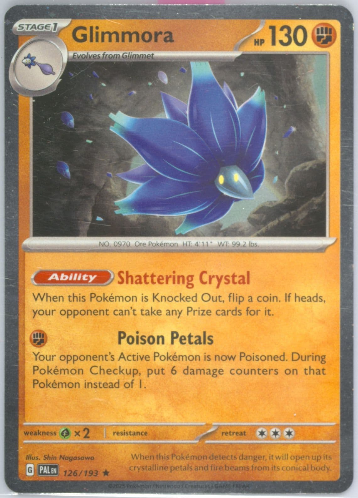 Glimmora Checklane Blister (126) 2023 Pokemon Pal EN-Paldea Evolved