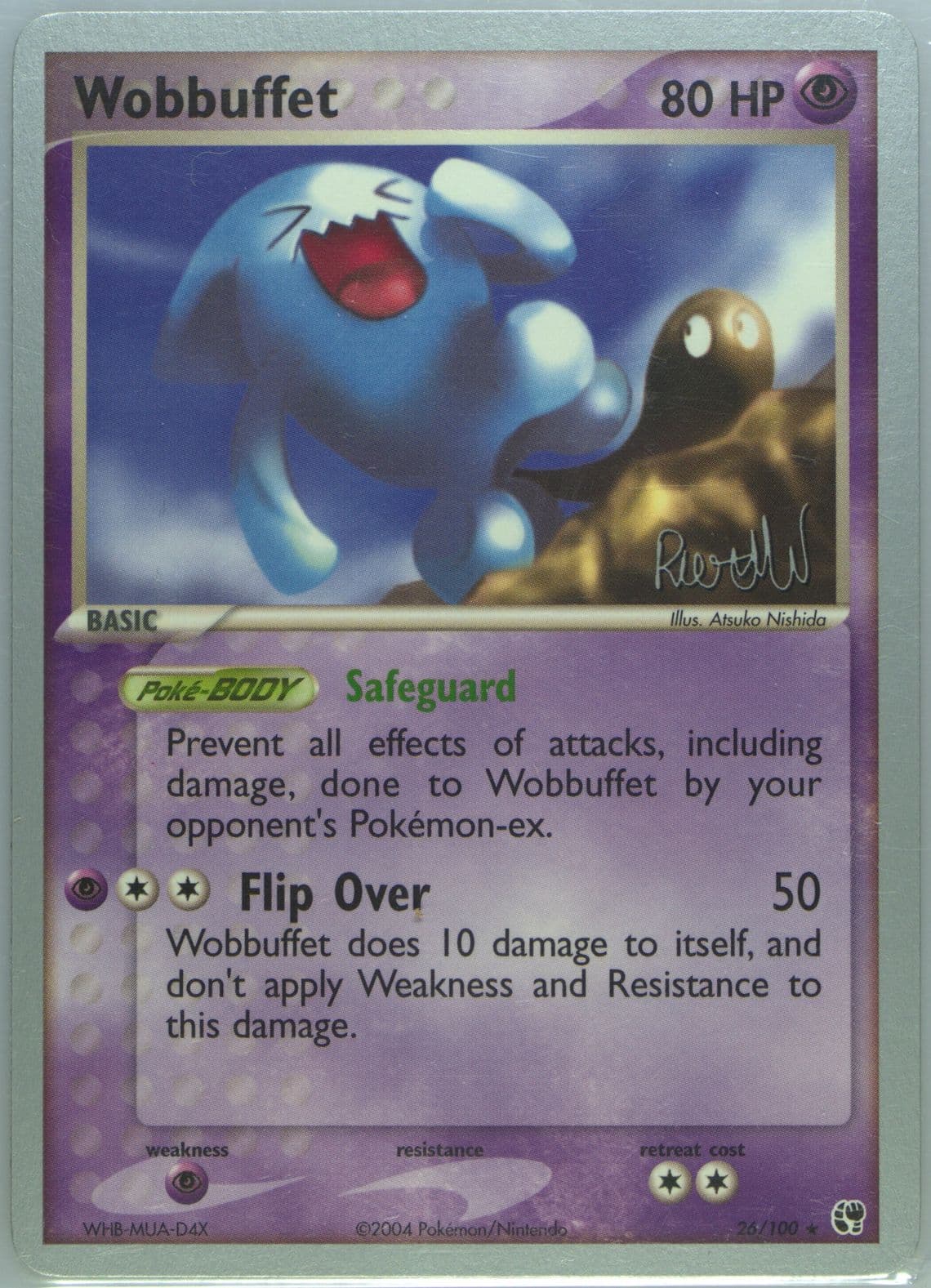 Wobbuffet Rocky Beach (26) 2004 Pokemon World Championships Promo
