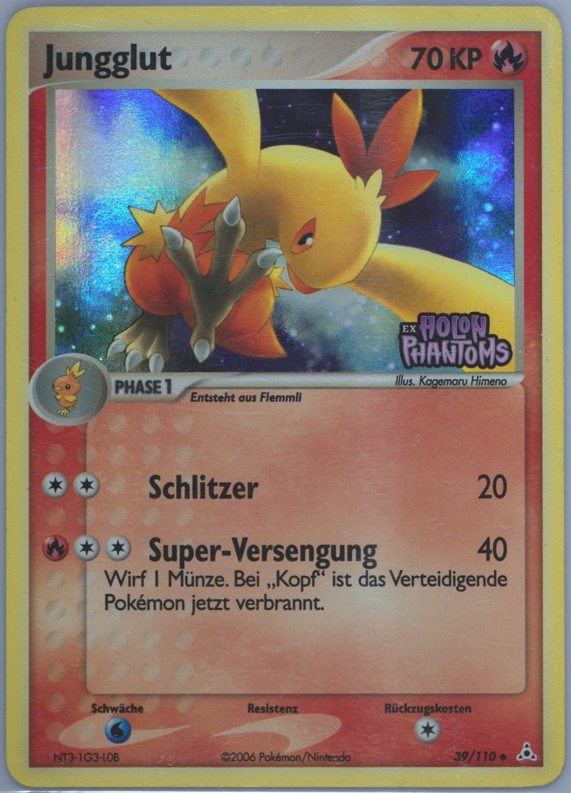 Jungglut-Reverse Foil German (39) 2006 Pokemon EX Holon Phantoms