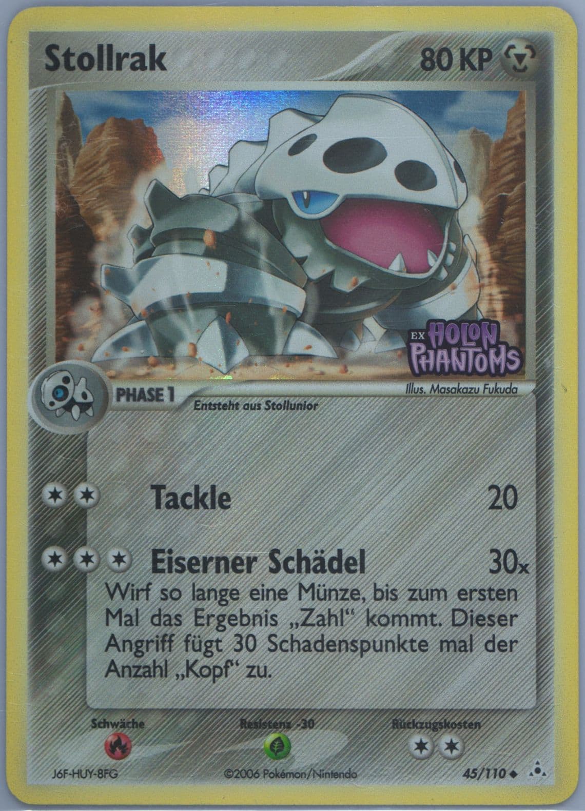 Stollrak-Reverse Foil German (45) 2006 Pokemon EX Holon Phantoms