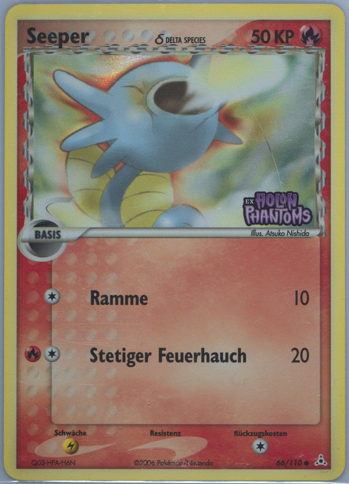 Seeper-Reverse Foil German (66) 2006 Pokemon EX Holon Phantoms