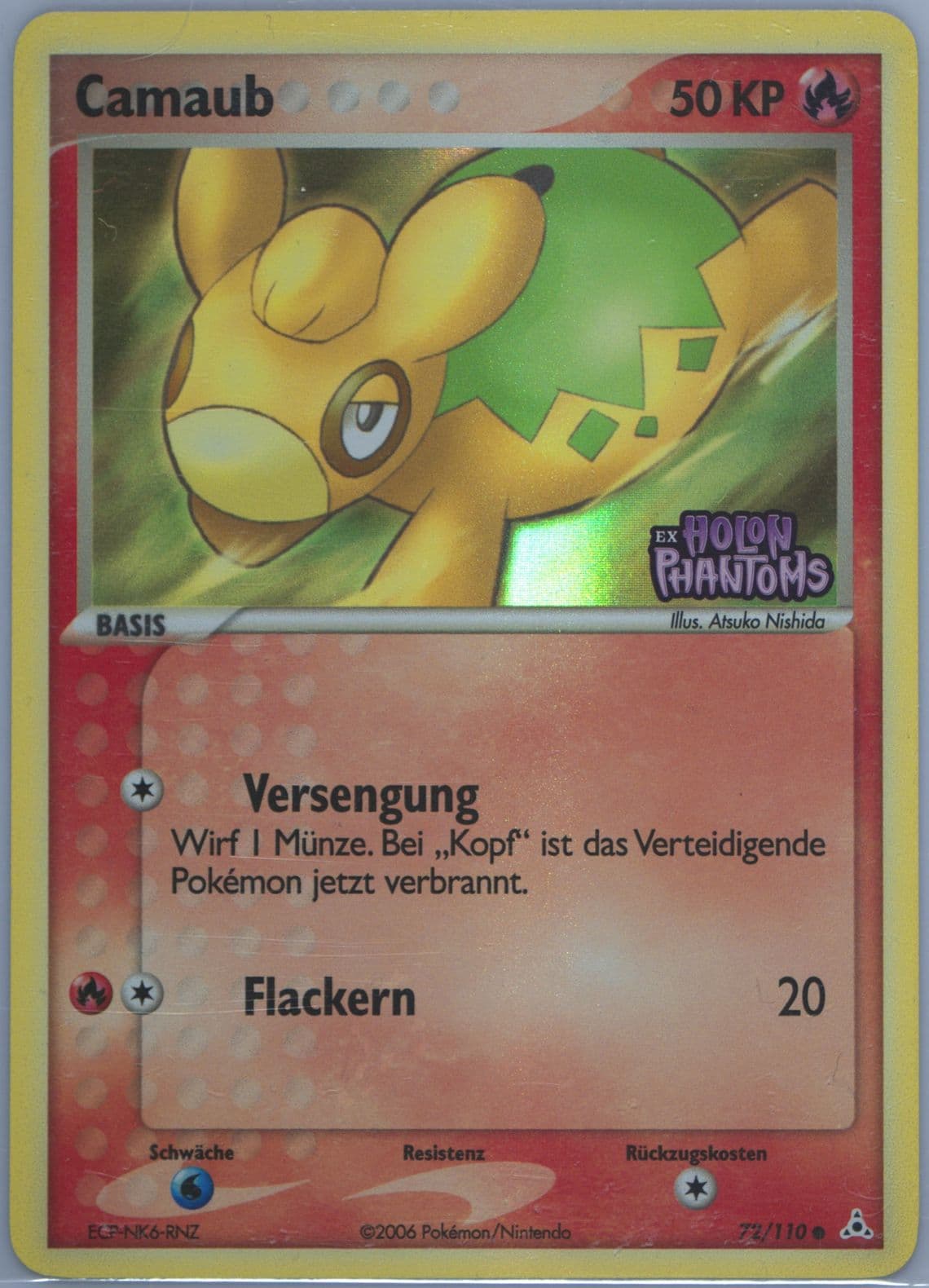 Camaub-Reverse Foil German (72) 2006 Pokemon EX Holon Phantoms