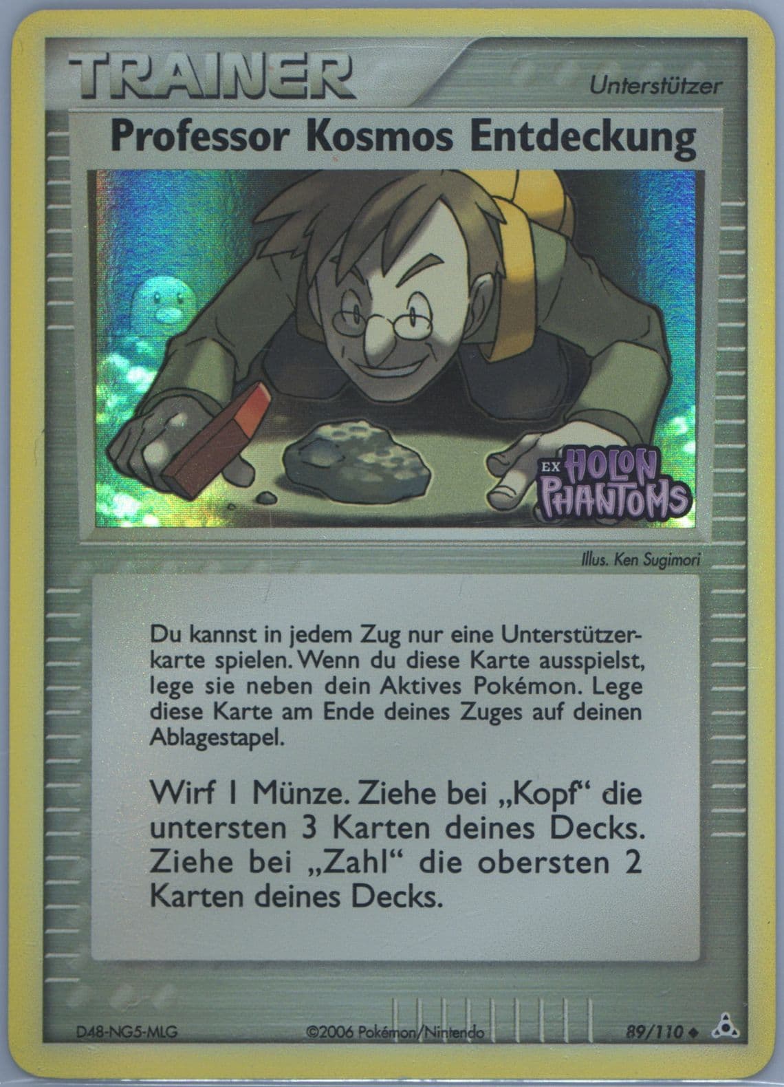 Professor Kosmos Entdeckung-Reverse Foil German (89) 2006 Pokemon EX Holon Phantoms