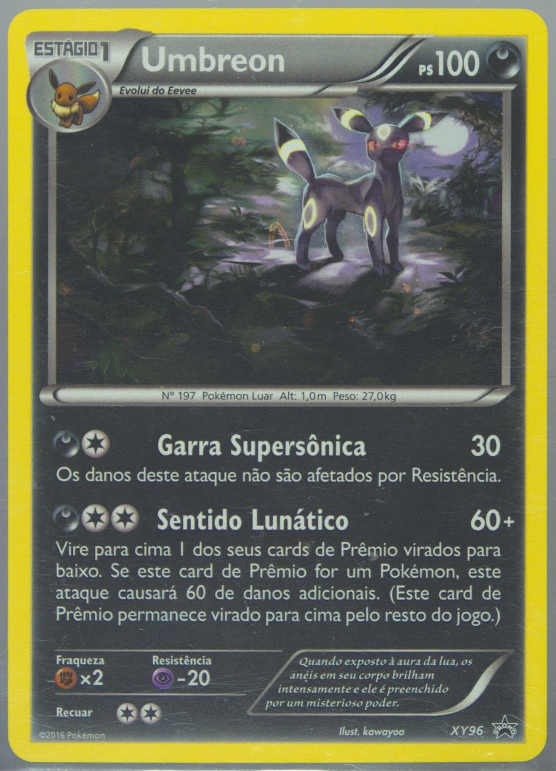 Umbreon-Holo Cosmos-Breakpoint 3 Pack-Portuguese (XY96) 2016 Pokemon XY Black Star Promo