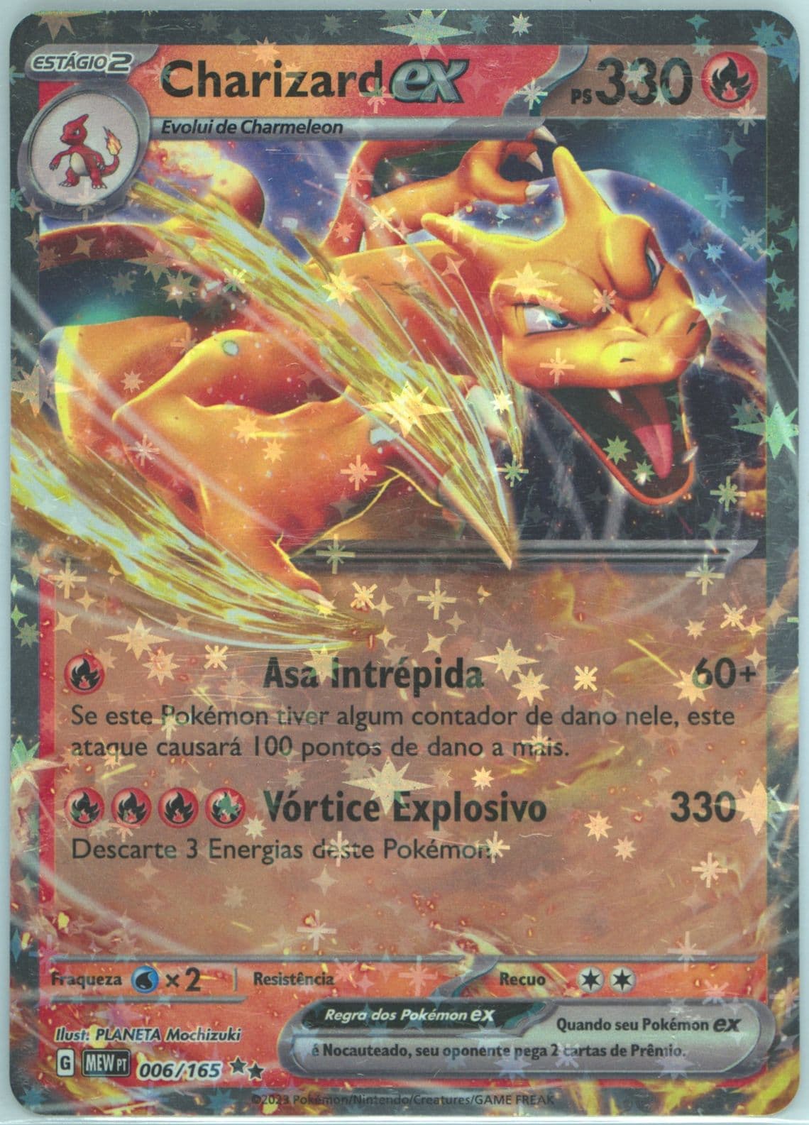 Charizard EX (006) 2023 Pokemon Portuguese Mew PT-151