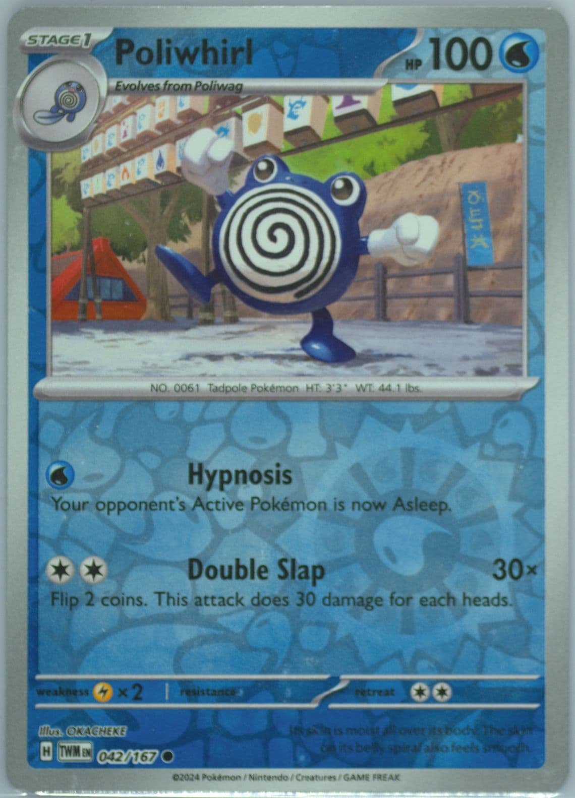 Poliwhirl Reverse Holo (042) 2024 Pokemon Twm EN-Twilight Masquerade