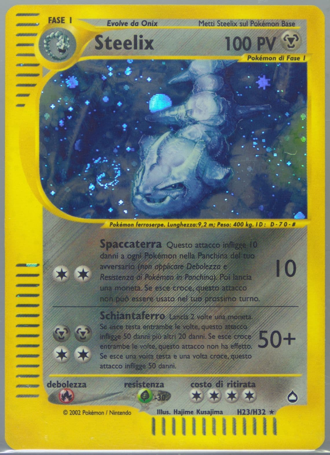 Steelix-Holo Italian (H23) 2003 Pokemon Aquapolis